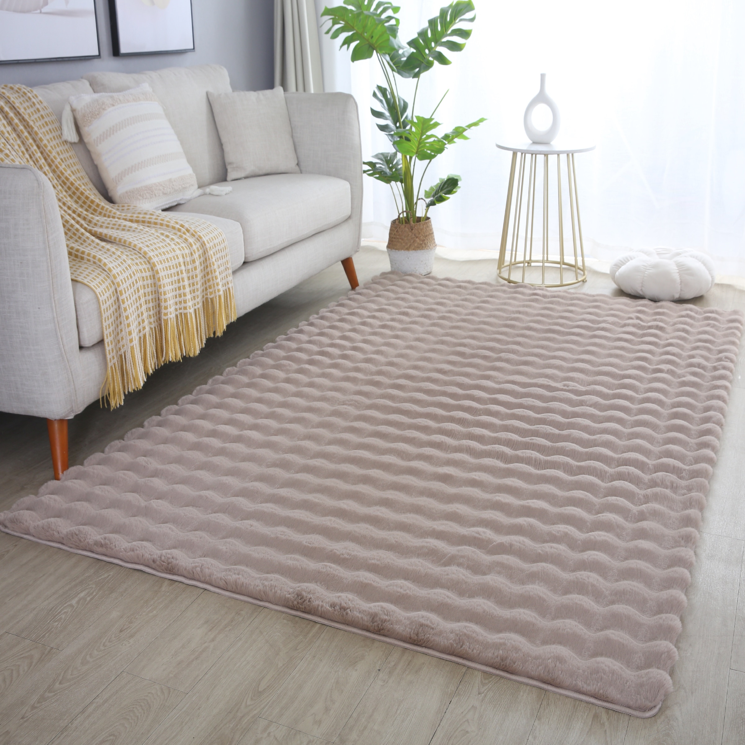 Ayyildiz Teppiche Hochflor-Teppich »AMBIANCE 5110«, rechteckig, 25 mm Höhe, Läufer / Besonders weich / Dicker Flor / Pflegeleicht