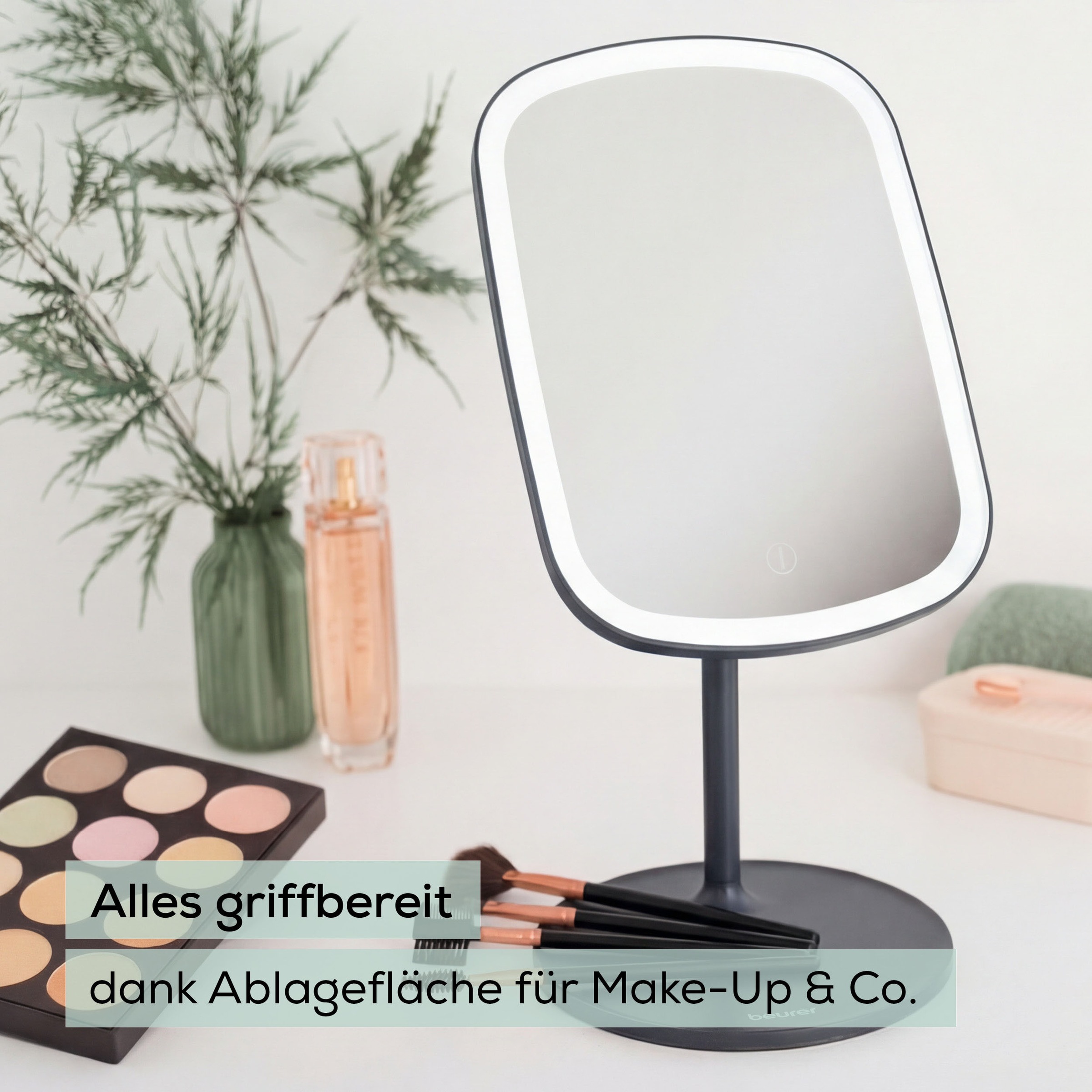 BEURER Kosmetikspiegel »BS 47 Limited Edition 2026, beleuchtet« Drei verschiedene Lichtoptionen: warm, kühl oder natürlich