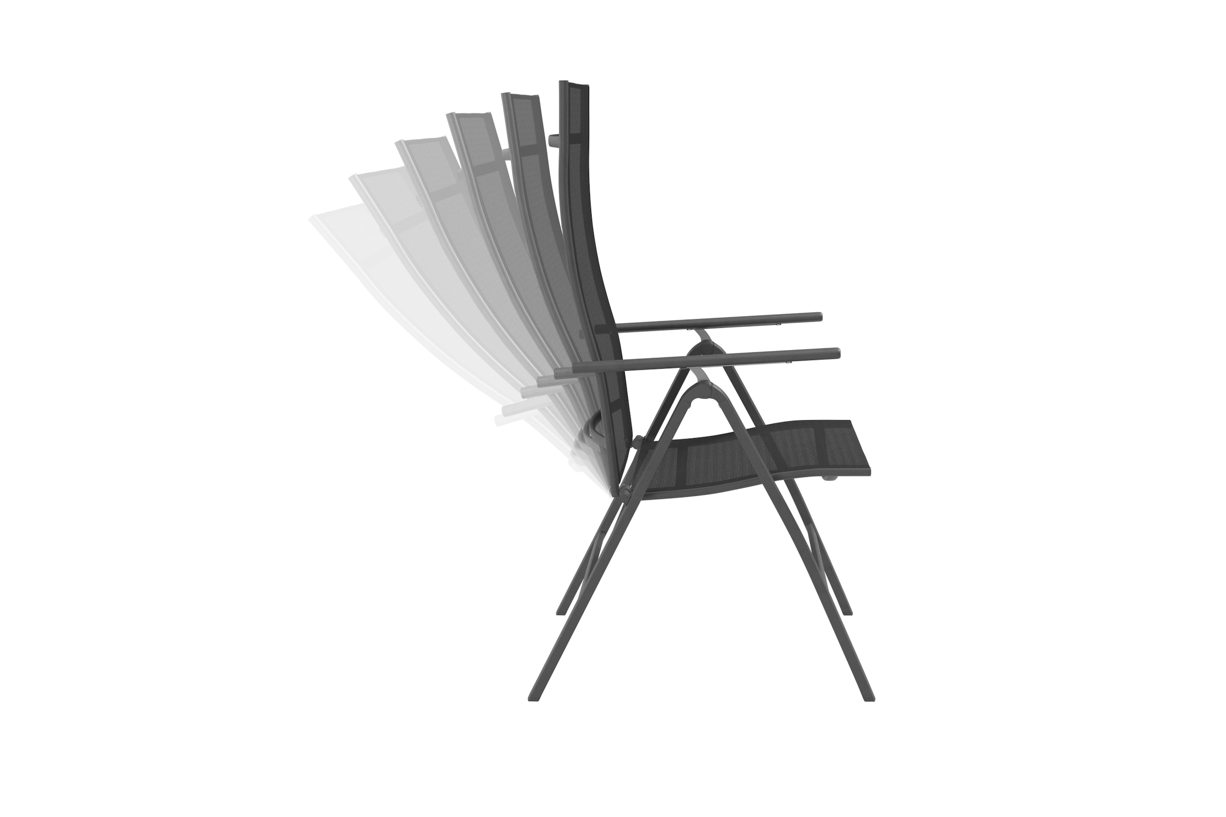 KONIFERA Garten-Essgruppe »»Messina««, (Set, 5 tlg., 4x Sessel, Tisch 90x160x75 cm, Aluminium, Textilgewebe), Tisch 90x160x75 cm, 4 Stühle