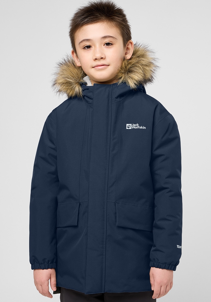 Jack Wolfskin Outdoorjacke »COSY BEAR JACKET K«, mit Kapuze