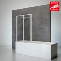 Schulte Badewannenaufsatz »Komfort«, (2 tlg.), mit Seitenwand, Montage zum Kleben oder Bohren, BxHxT: 87 x 121 x 70 cm