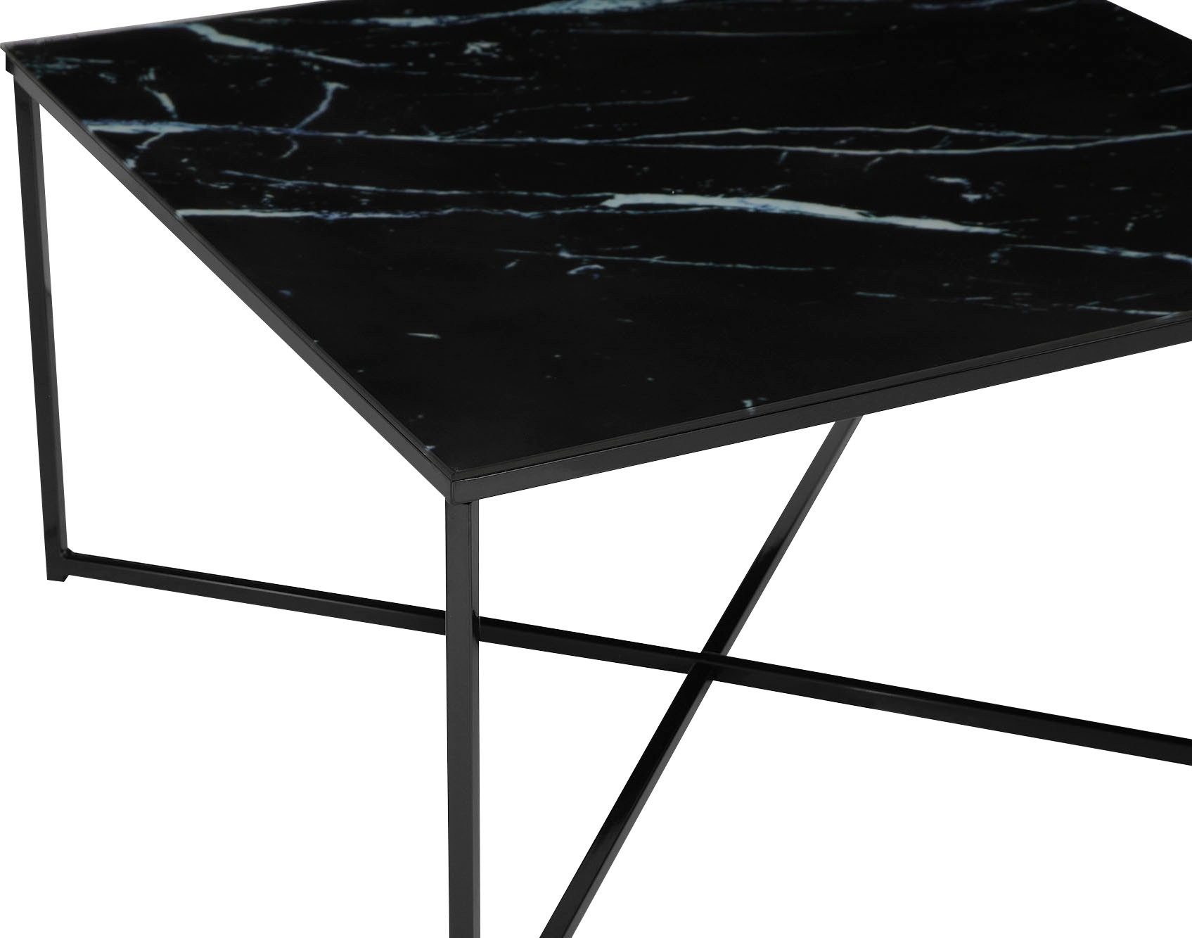 SalesFever Couchtisch, Tischplatte in Marmoroptik
