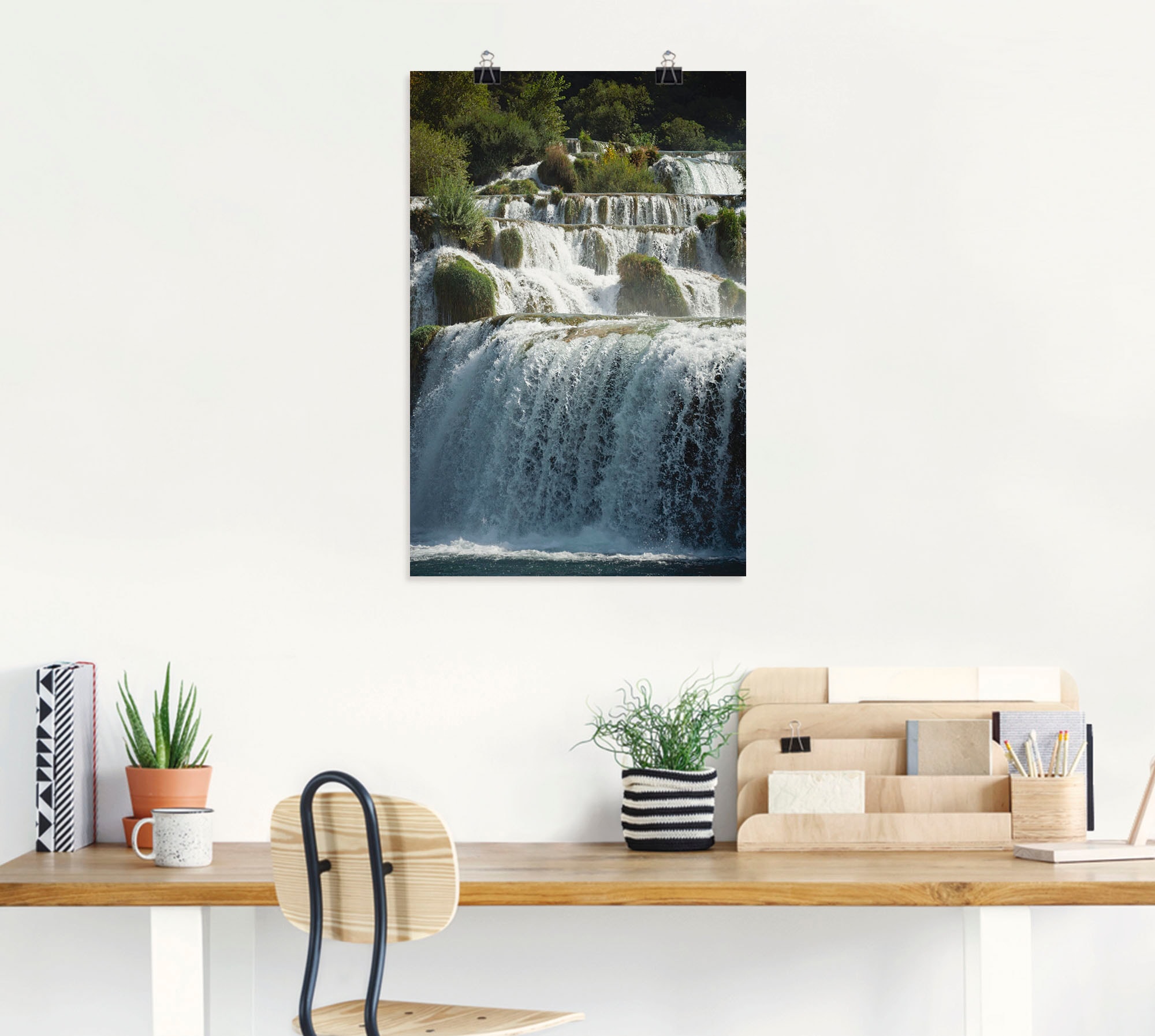 Artland Wandbild »Krka Wasserfälle«, Gewässer, (1 St.), als Alubild, Leinwandbild, Wandaufkleber oder Poster in versch. Größen