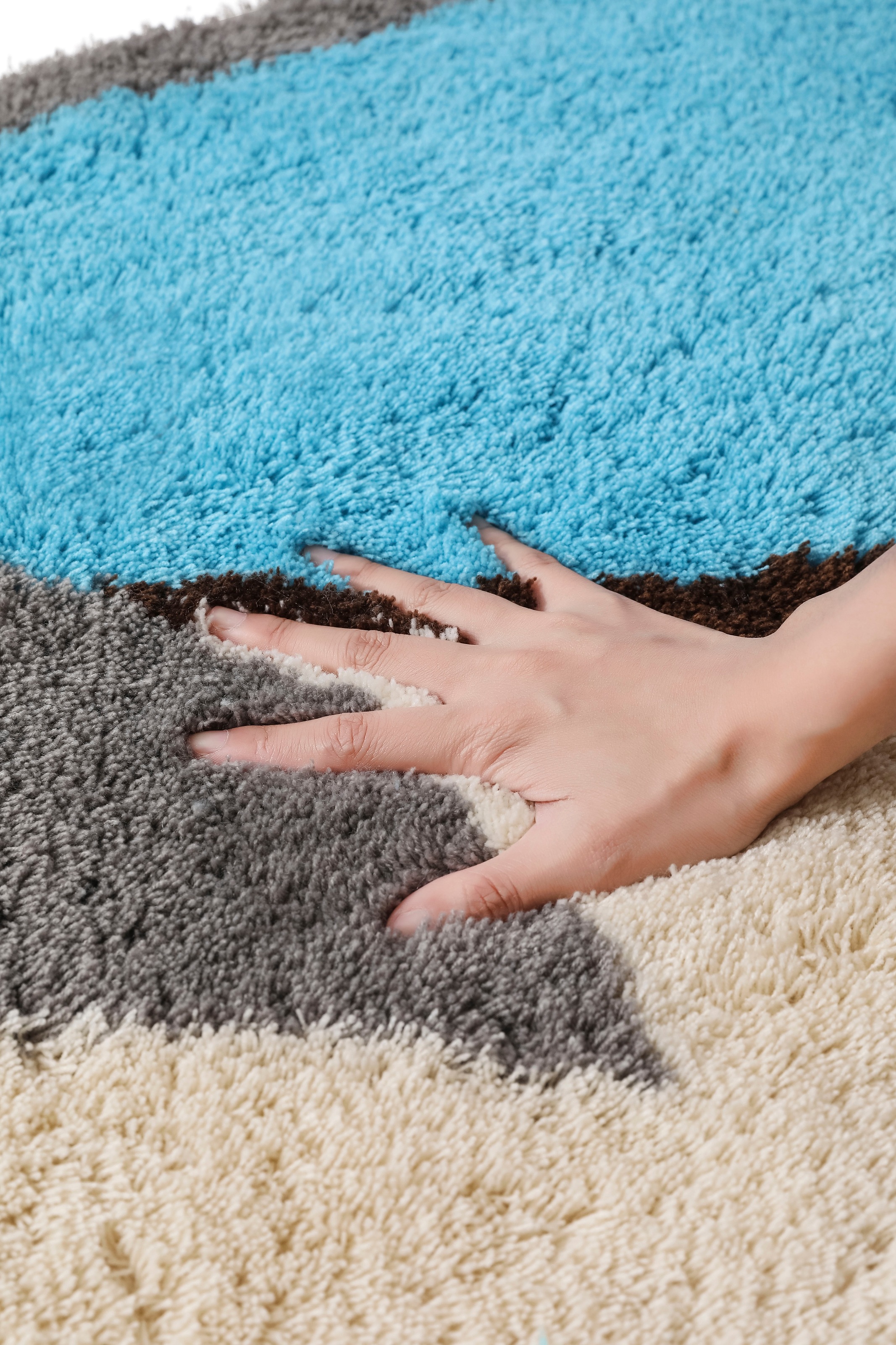 my home Badematte »Magnus, Badvorleger, Badezimmer Teppich« mehrfarbig, Badteppich, Badematten auch als 2 teiliges Set & rund