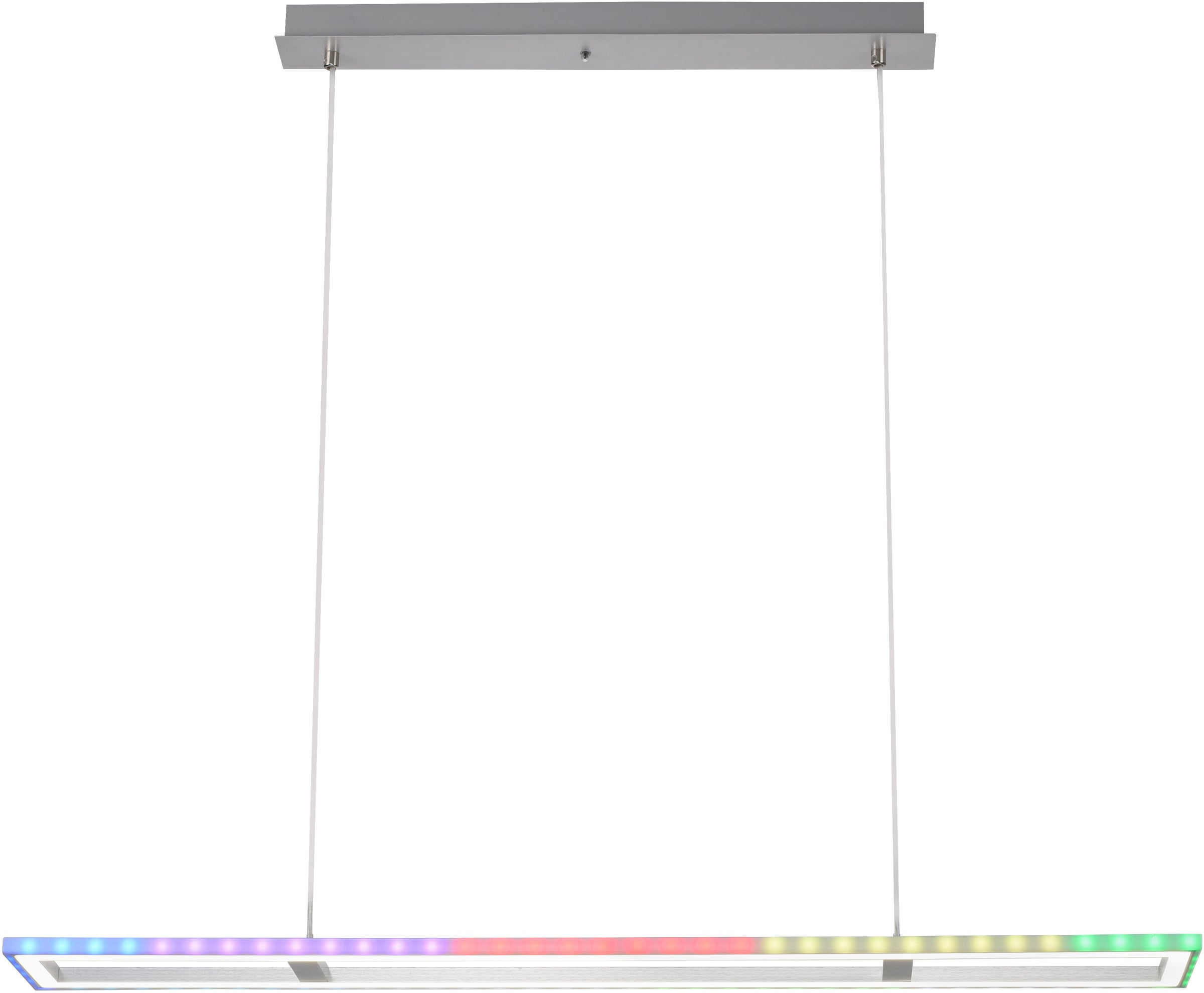 my home LED Pendelleuchte »Luan«, 2 flammig, Leuchtmittel LED-Board | LED fest integriert, Downlight: 2700-5000K, Sidelight: Rainbow-RGB, Infrarot-Fernbed. Inkl.