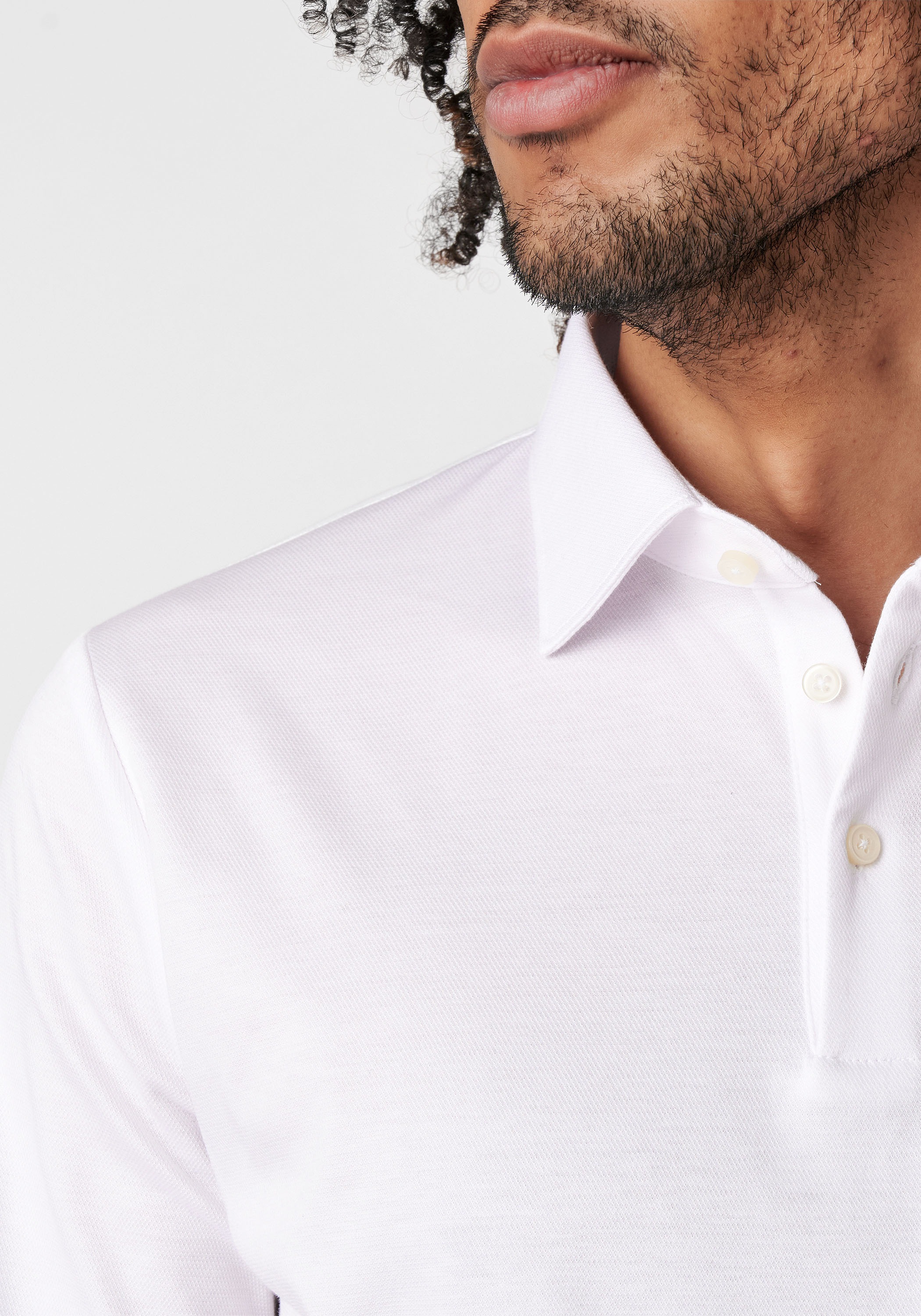 DESOTO Langarm-Poloshirt »Jerseypolo Essential Kent langarm« Flexibler Stretch