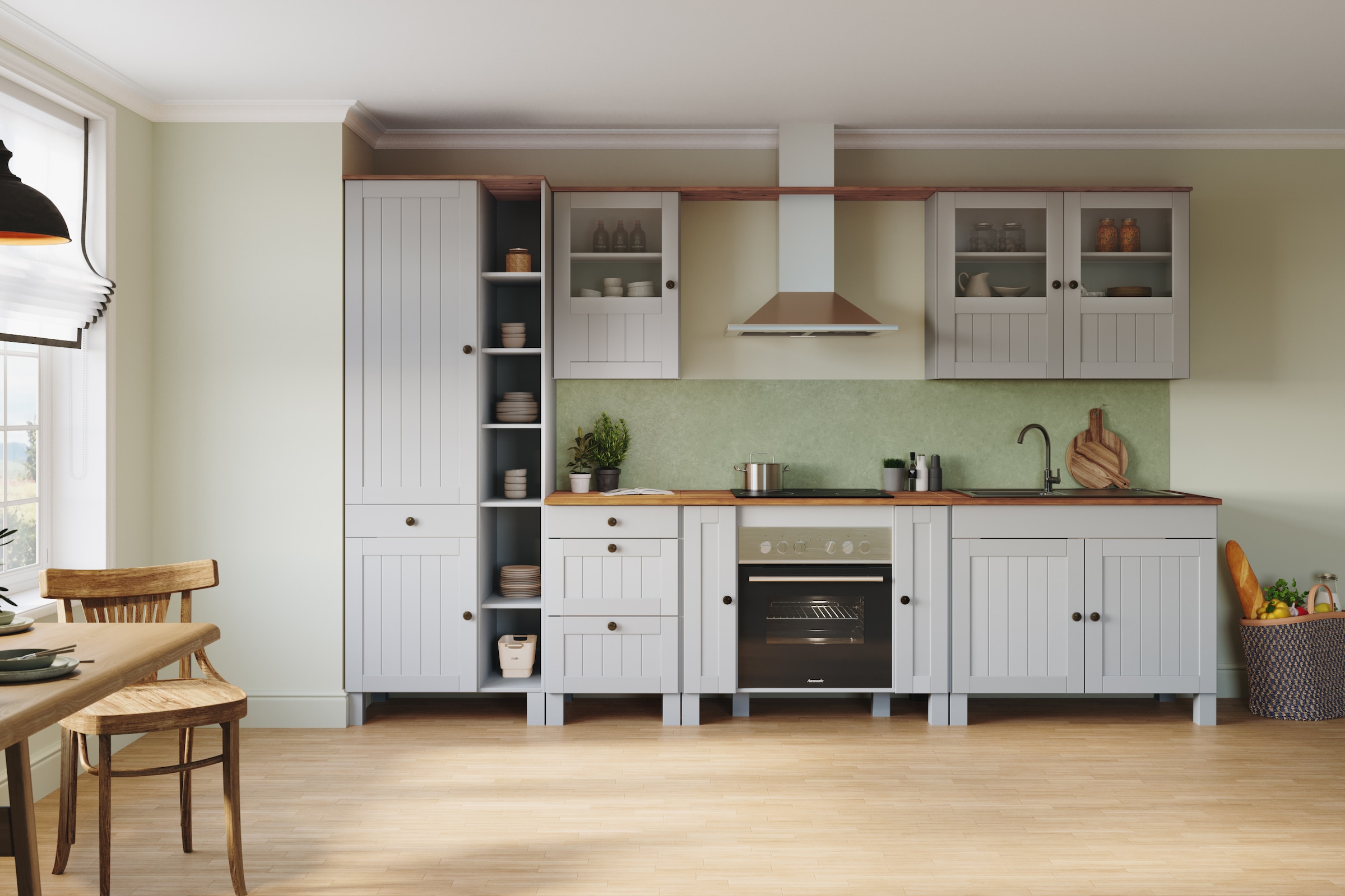 Home affaire Anrichte »Alby2«, Mit 3 Türen, 3 Schubkästen und Metallgriffe, Breite 125 cm