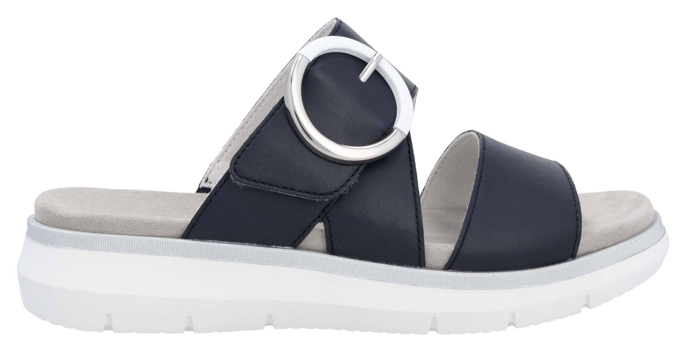 Remonte Pantolette, Keilabsatz, Sommerschuh, Bequemschuh mit Klettverschluss
