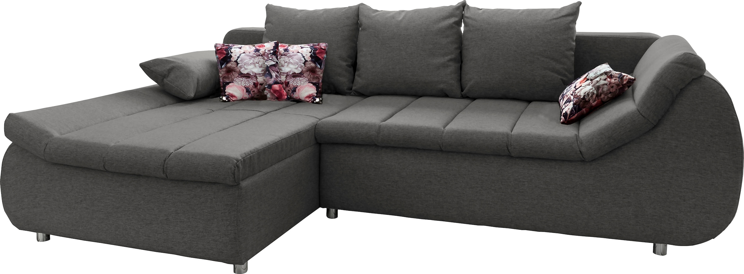 Home affaire Ecksofa »Imolaa elegant, Breite 270cm, moderne Sitzsteppung, bequem, L-Form« auch mit Bettfunktion und Bettkasten