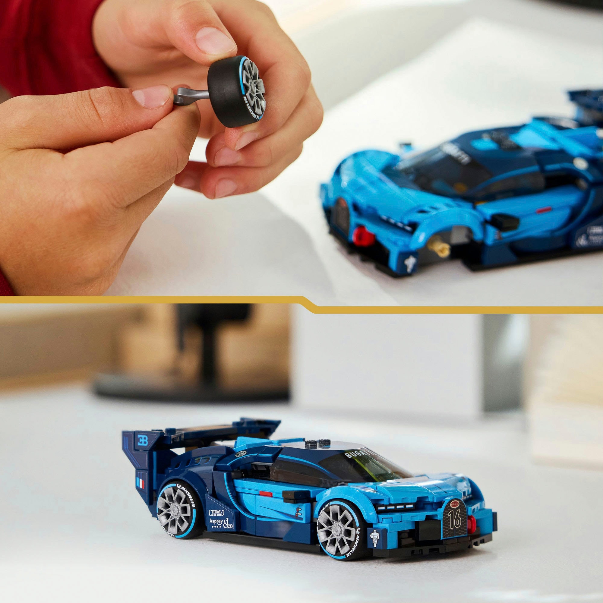 LEGO® Konstruktionsspielsteine »Bugatti Vision GT Hypersportwagen (77253), LEGO Speed Champions« Made in Europe