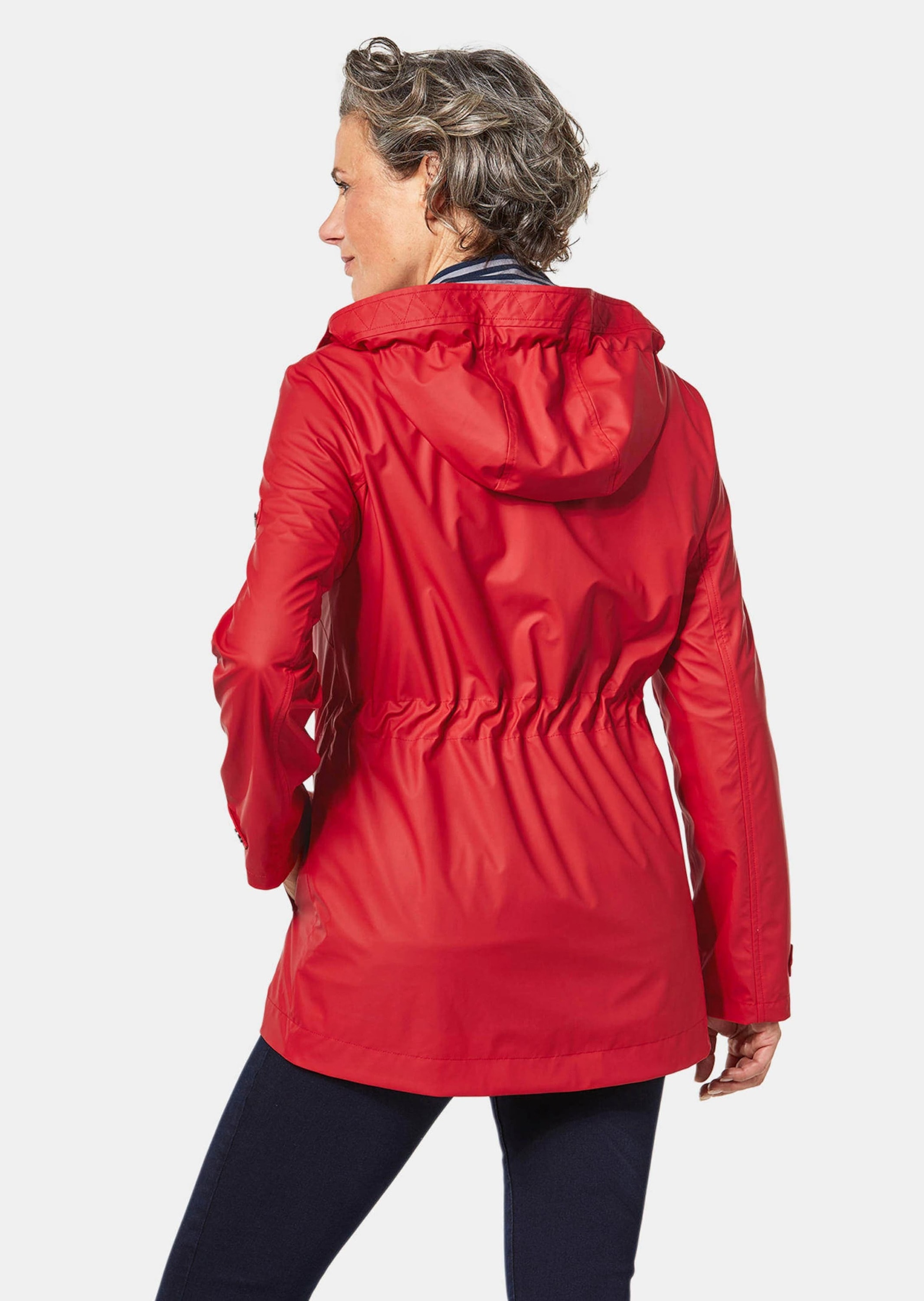 GOLDNER Funktionsjacke »Funktionaler Regenmantel mit Jerseyfutter« Praktischer 2-Wege-Reißverschluss