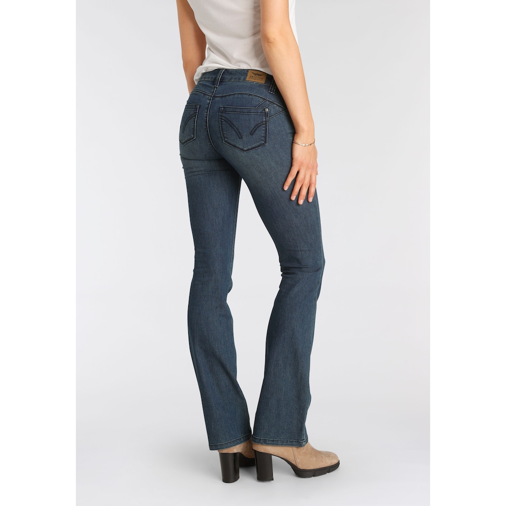 Arizona Bootcut-Jeans »Shaping«, Mid Waist