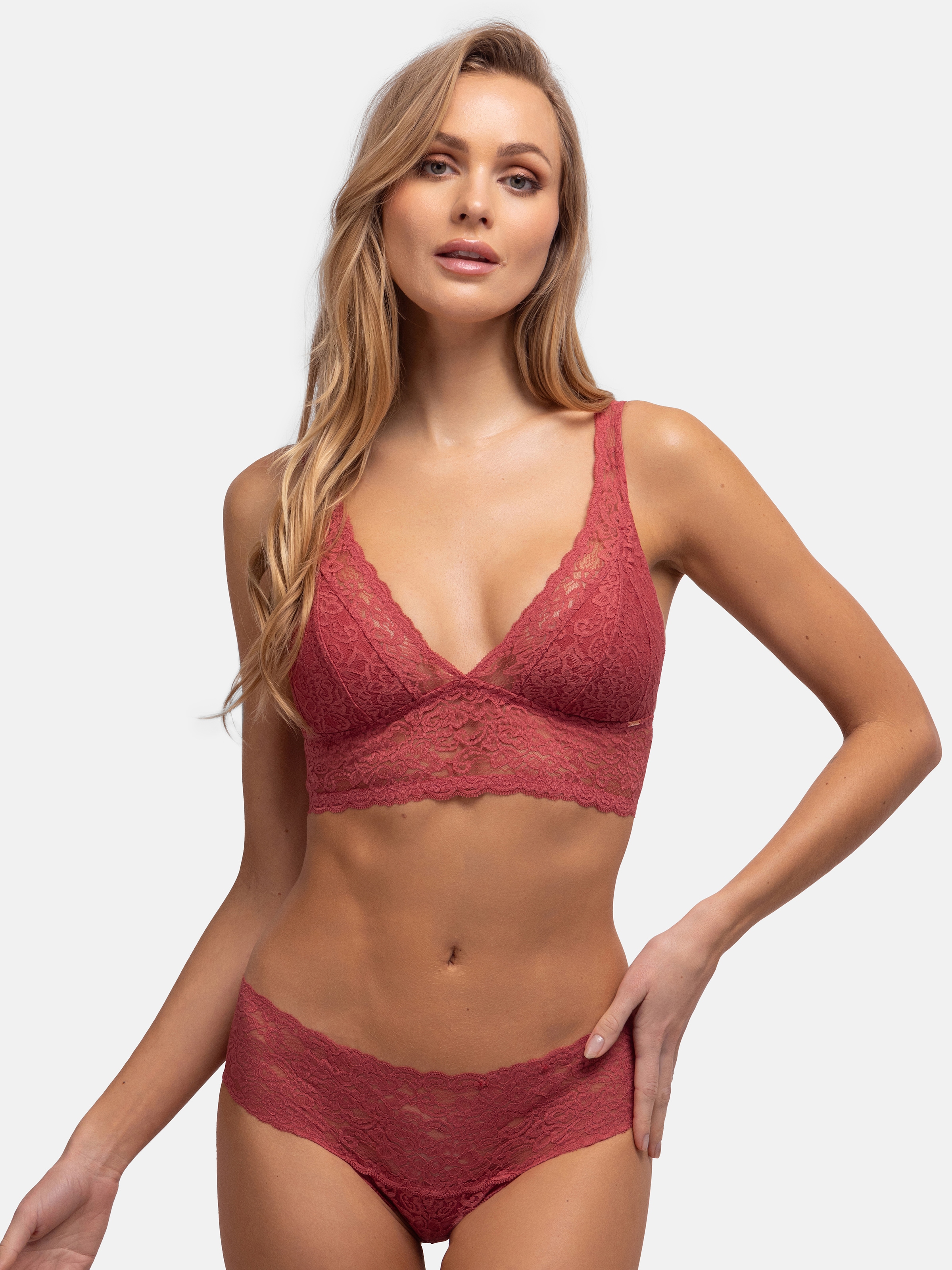 Dorina Bralette »Lana«, ohne Bügel, florale Spitze, breites Unterbrustband