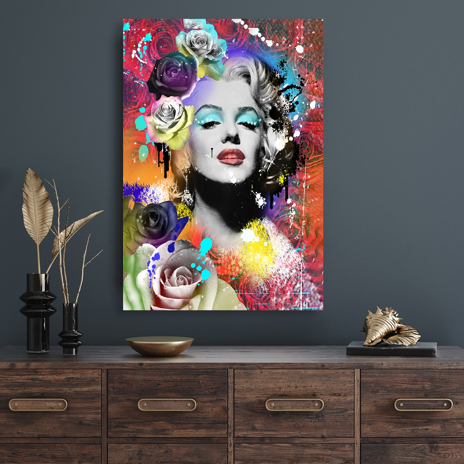 Affengeilebilder Leinwandbild »Marilyn Art by Frank Amoruso auf Keilrahmen gespannt« 1 Stk. tlg. Kunstdruck Wandbild Bild in verschiedenen Formaten