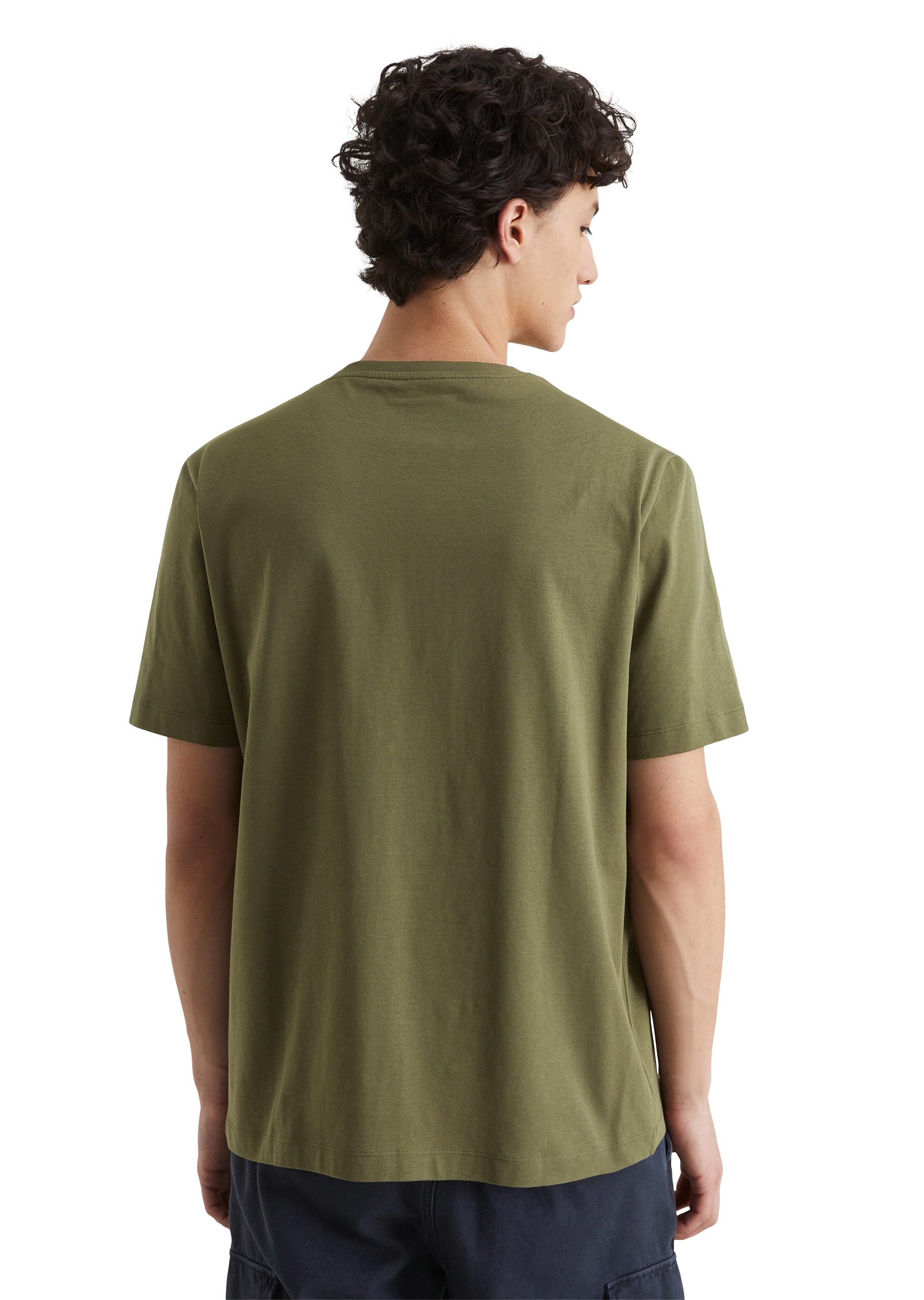 Marc O'Polo DENIM T-Shirt, Ein dezenter Logo-Print auf der Brust