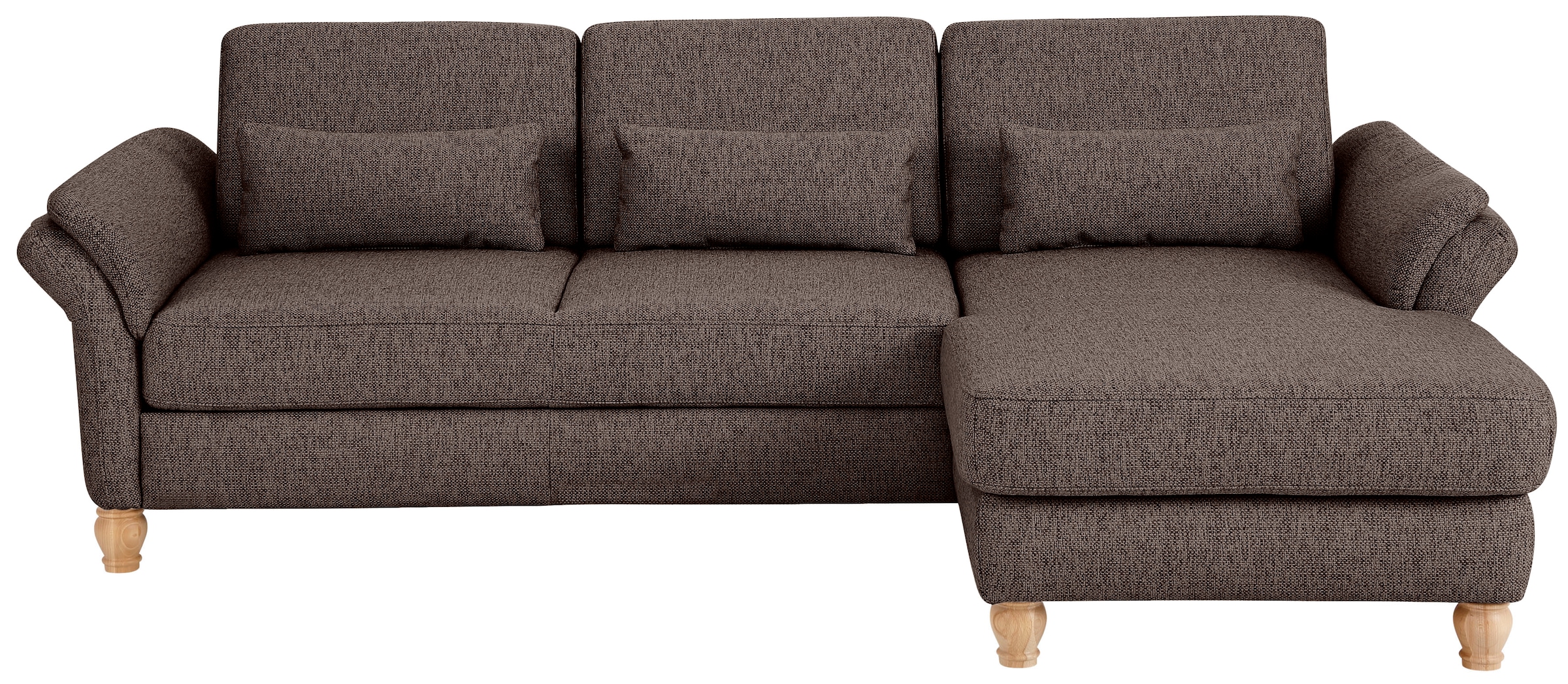Home affaire Ecksofa »Palace L-Form«, incl. Sitztiefenverstellung, wahlweise mit Bettfunktion und Stauraum