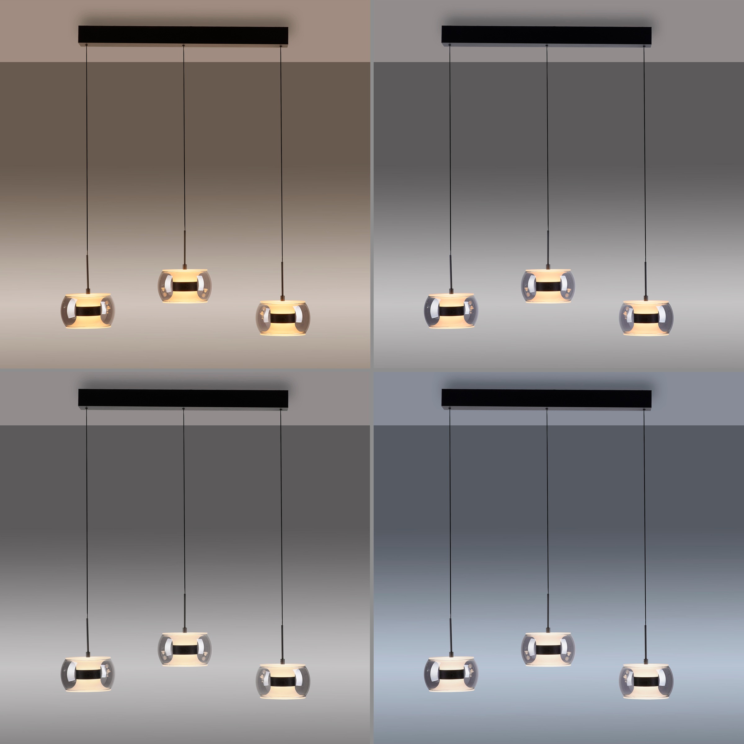 Paul Neuhaus LED Pendelleuchte »FUMEA« LED-Board 1 Stk. warmweiß - kaltweiß Comfort Lift, CCT(2200-5000K), 3-Stufen-Dimmung per Wandschalter