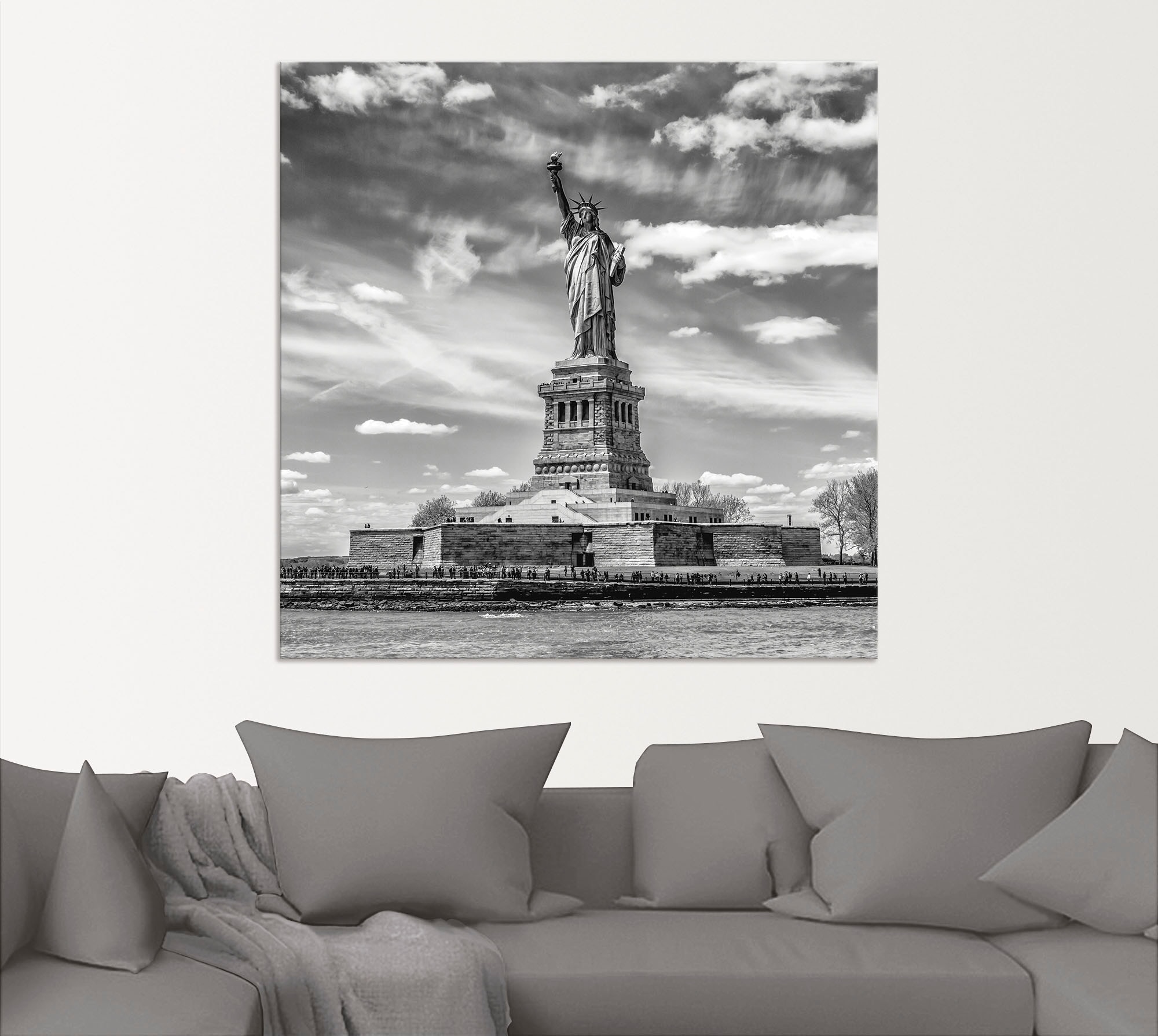 Artland Wandbild »New York City Freiheitsstatue«, Amerika, (1 St.), als Alubild, Outdoorbild, Leinwandbild, Poster in verschied. Größen