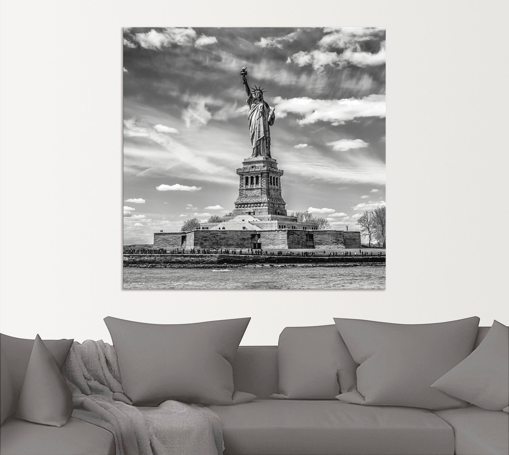 Amerika, Raten St.), Alubild, Wandaufkleber Freiheitsstatue«, oder »New York kaufen Größen in Artland als Poster Wandbild Leinwandbild, (1 City versch. auf