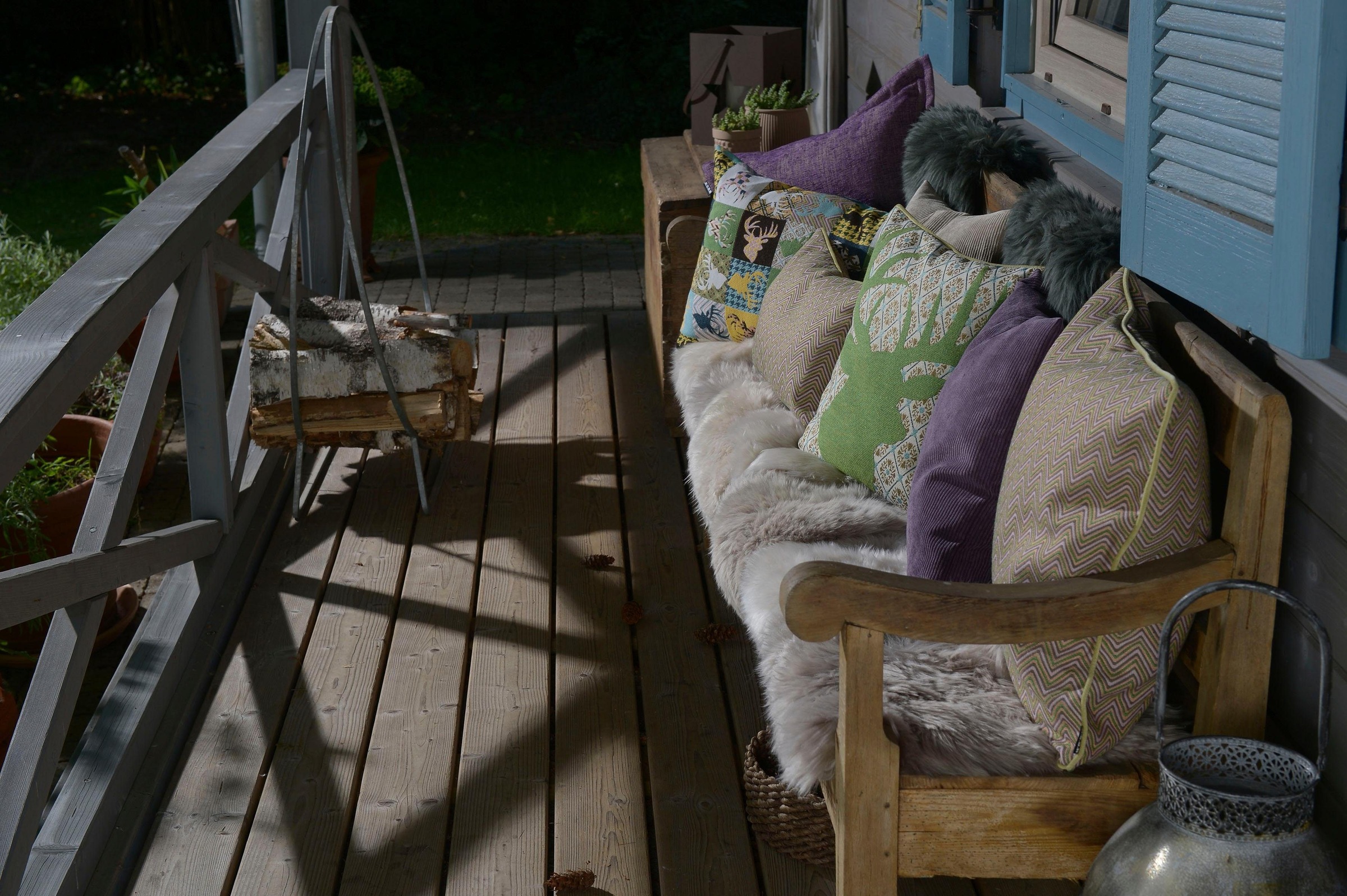 H.O.C.K. Dekokissen »Harry Hirsch« im modernen Landhausstil, Wendekissenhülle mit Füllung, 1 Stück