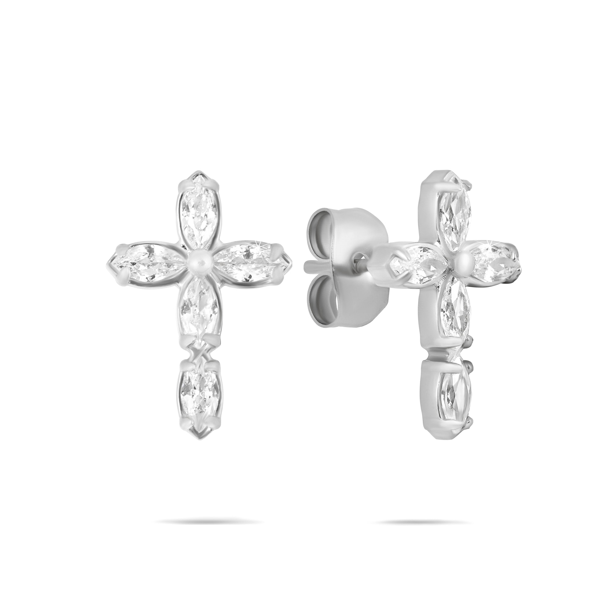 Tamaris Paar Ohrstecker »Cross, Kreuz-Design«