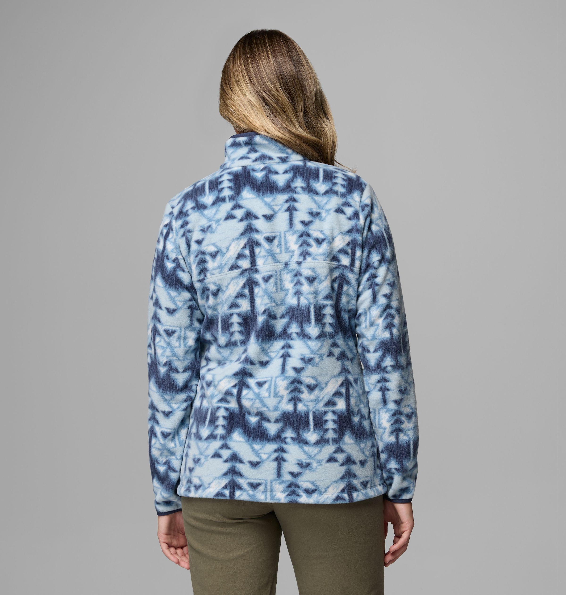 Columbia Fleecepullover »Benton Springs Printed 1/2 Snap«, mit Halber Druckknopfverschluss, Langarm-Design, aus Nylon
