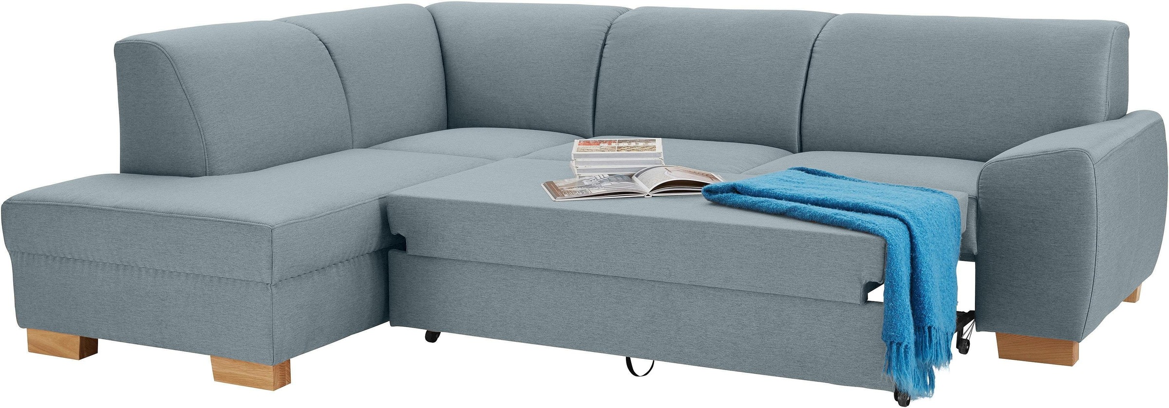 DOMO collection Ecksofa »Incanto kubische Formensprache, komfortabel, L-Form«, wahlweise mit Bettfunktion
