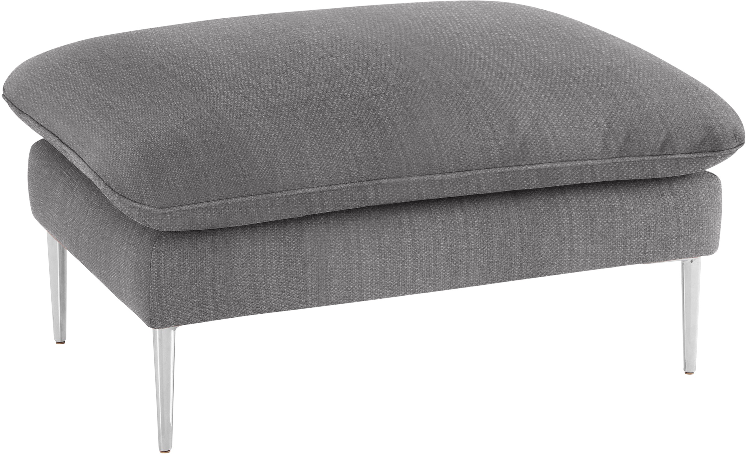 W.SCHILLIG Hocker »enjoy&MORE«, Füße Chrom glänzend, Breite 106 cm