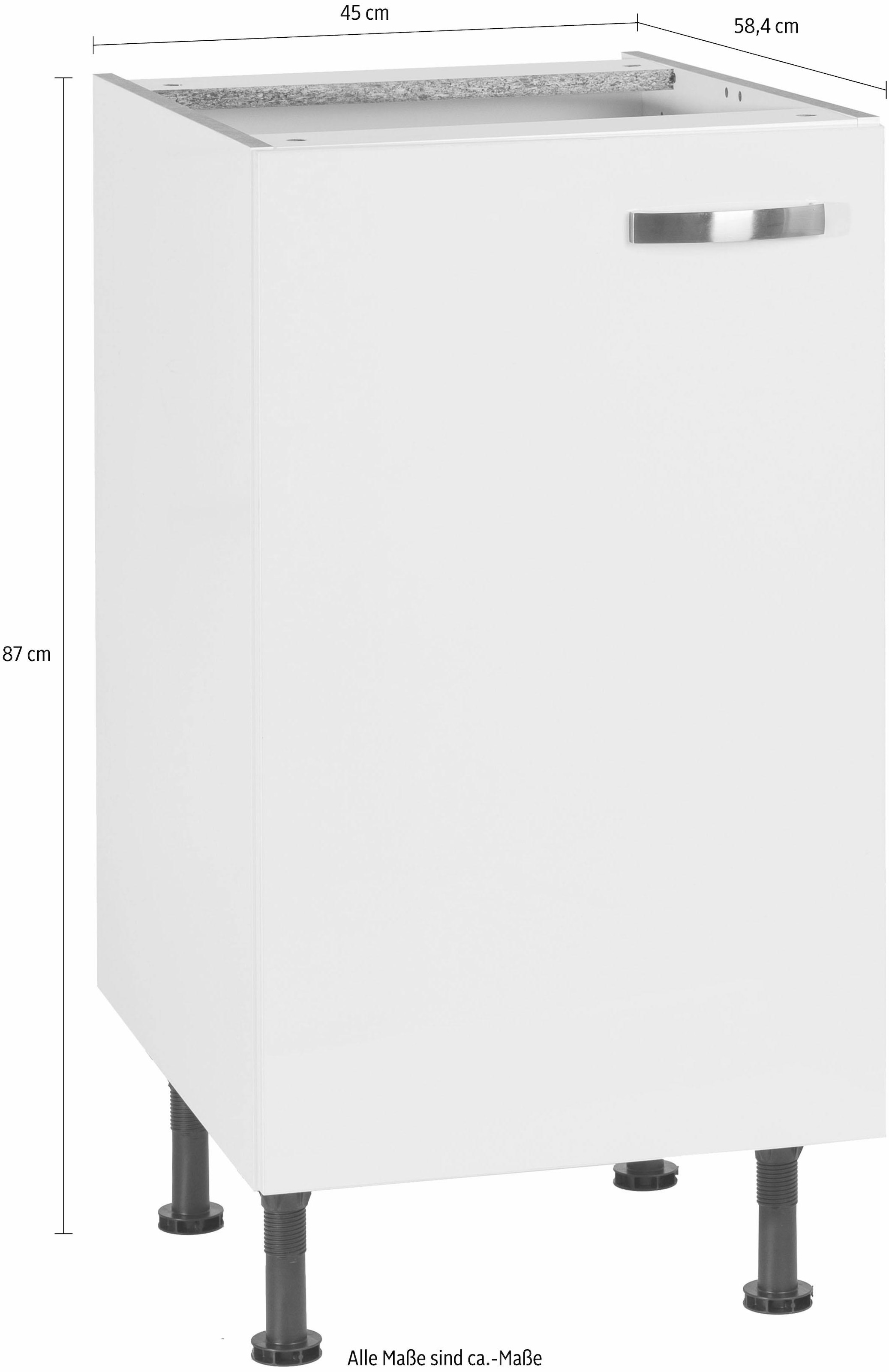 KOCHSTATION Unterschrank »KS-Cara« Breite 45 cm