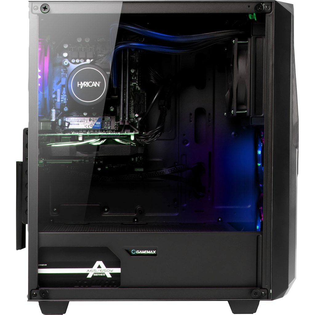 Hyrican Gaming-PC-Komplettsystem »Striker SET02262«, 5600X, Windows 11, inklusive 27" Monitor AOC C27G2AE/BK