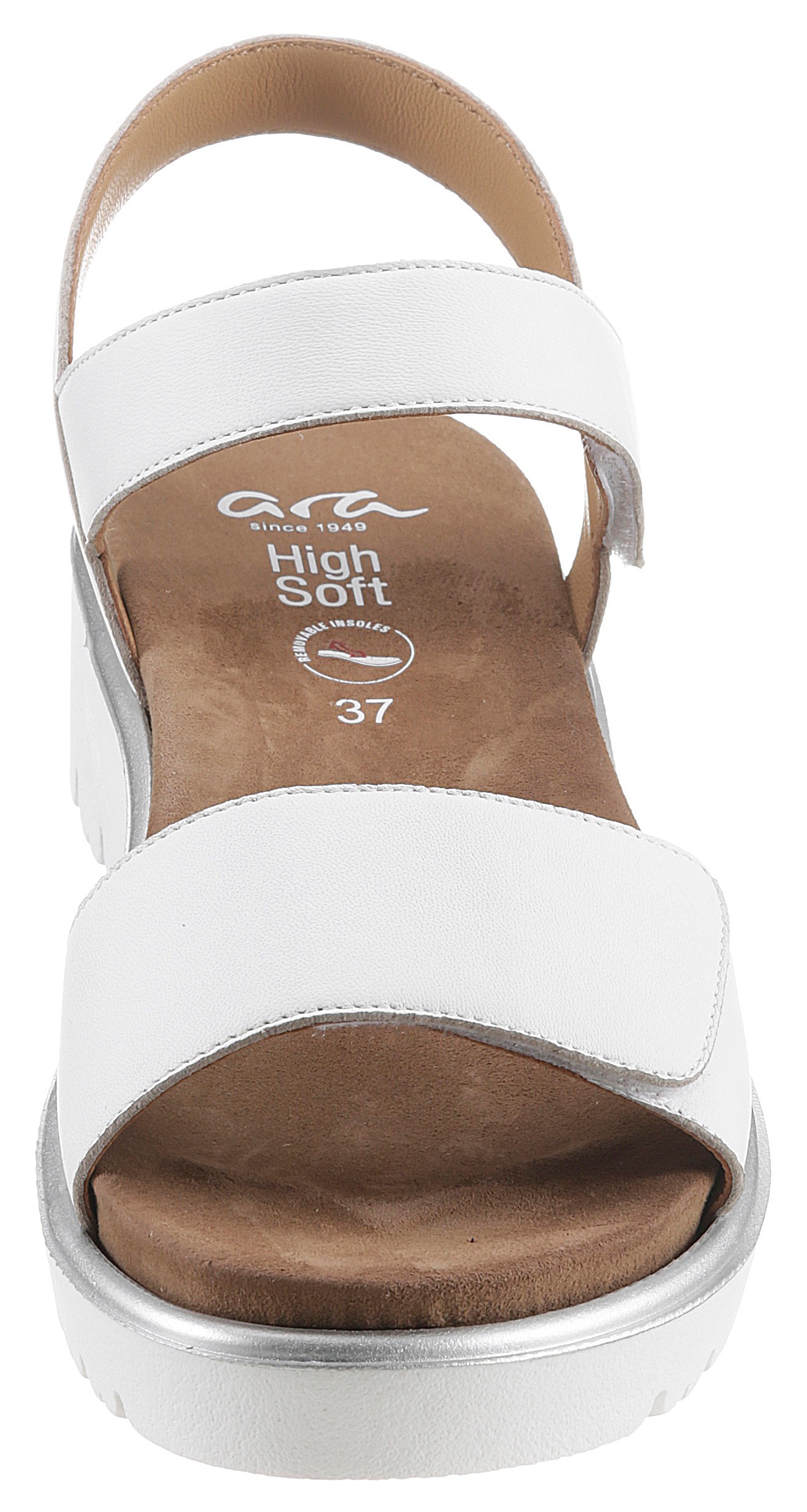 Ara Sandalette »BILBAO«, Sommerschuh, Sandale, Keilabsatz, Klett, Weite G (weit)
