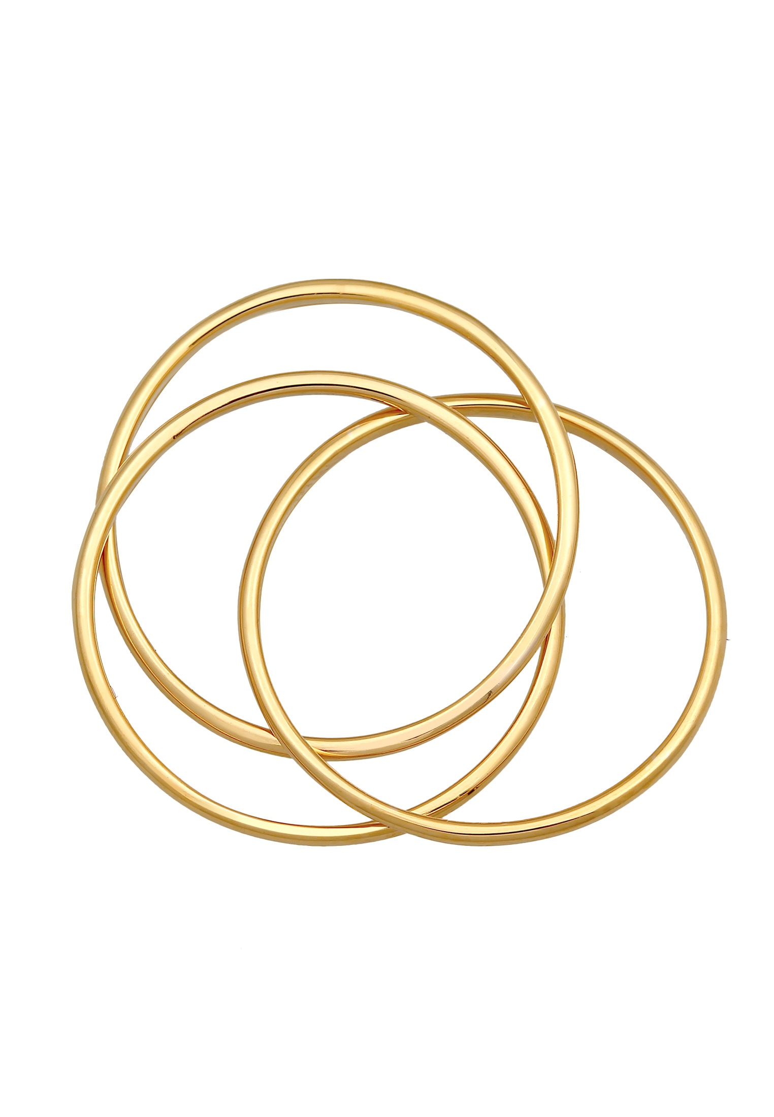 Elli Premium Silberring »Ring Wickelring Trio Basic 375 Gelbgold«