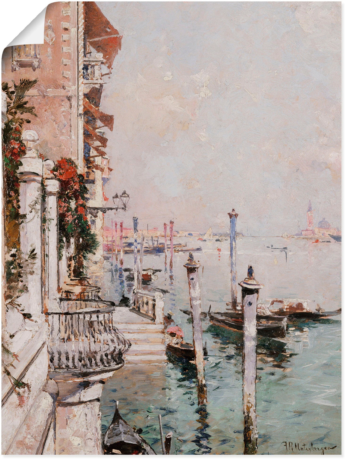 Artland Wandbild »Der Canal Grande, Venedig.«, Italien, (1 St.), als Leinwandbild, Poster in verschied. Größen