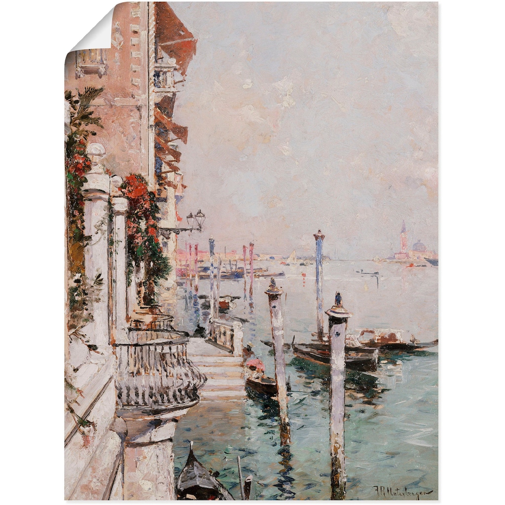 Artland Wandbild »Der Canal Grande, Venedig.«, Italien, (1 St.)
