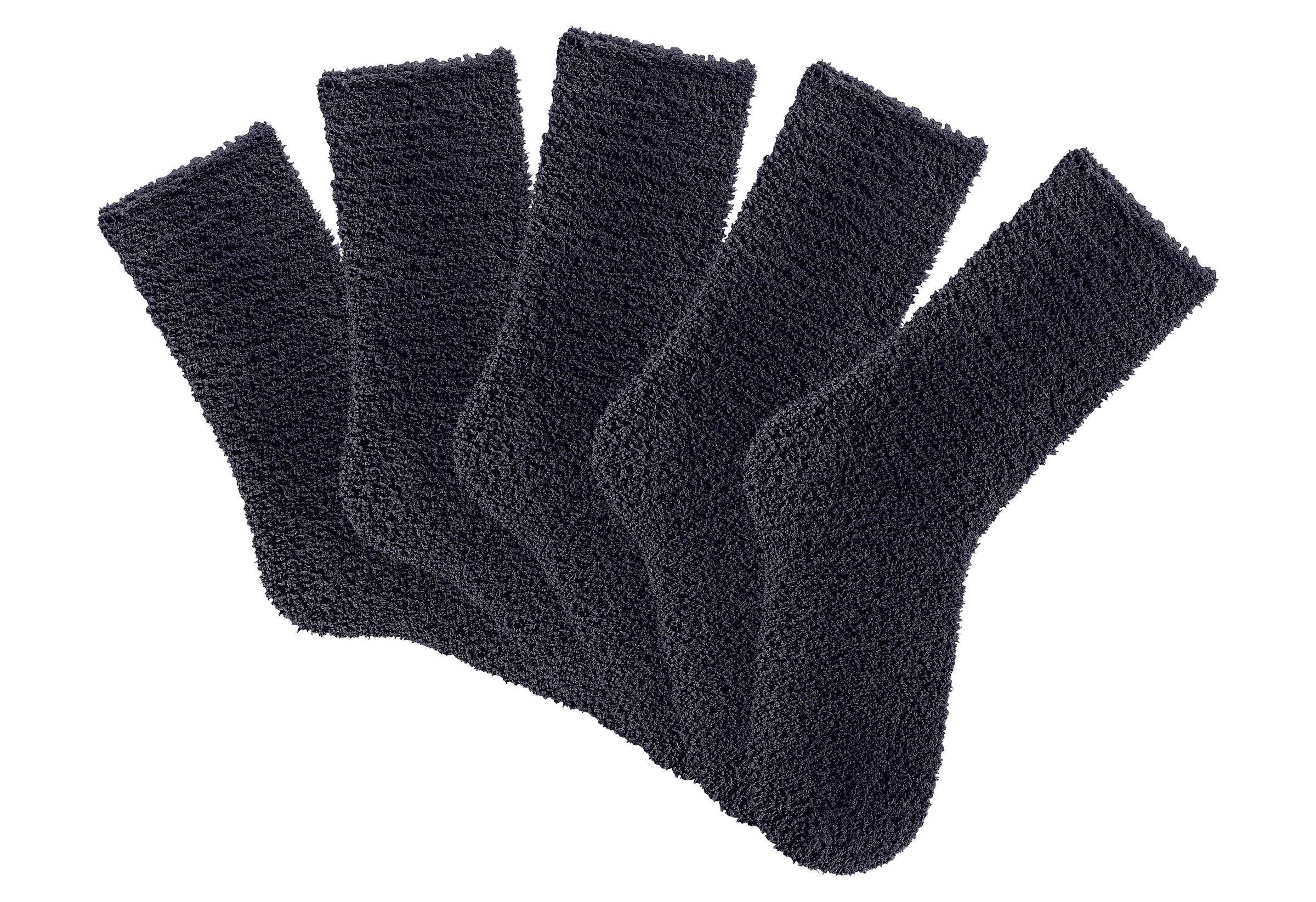 Lavana Kuschelsocken, (Packung, 5 Paar), ideal als Hausschuhersatz