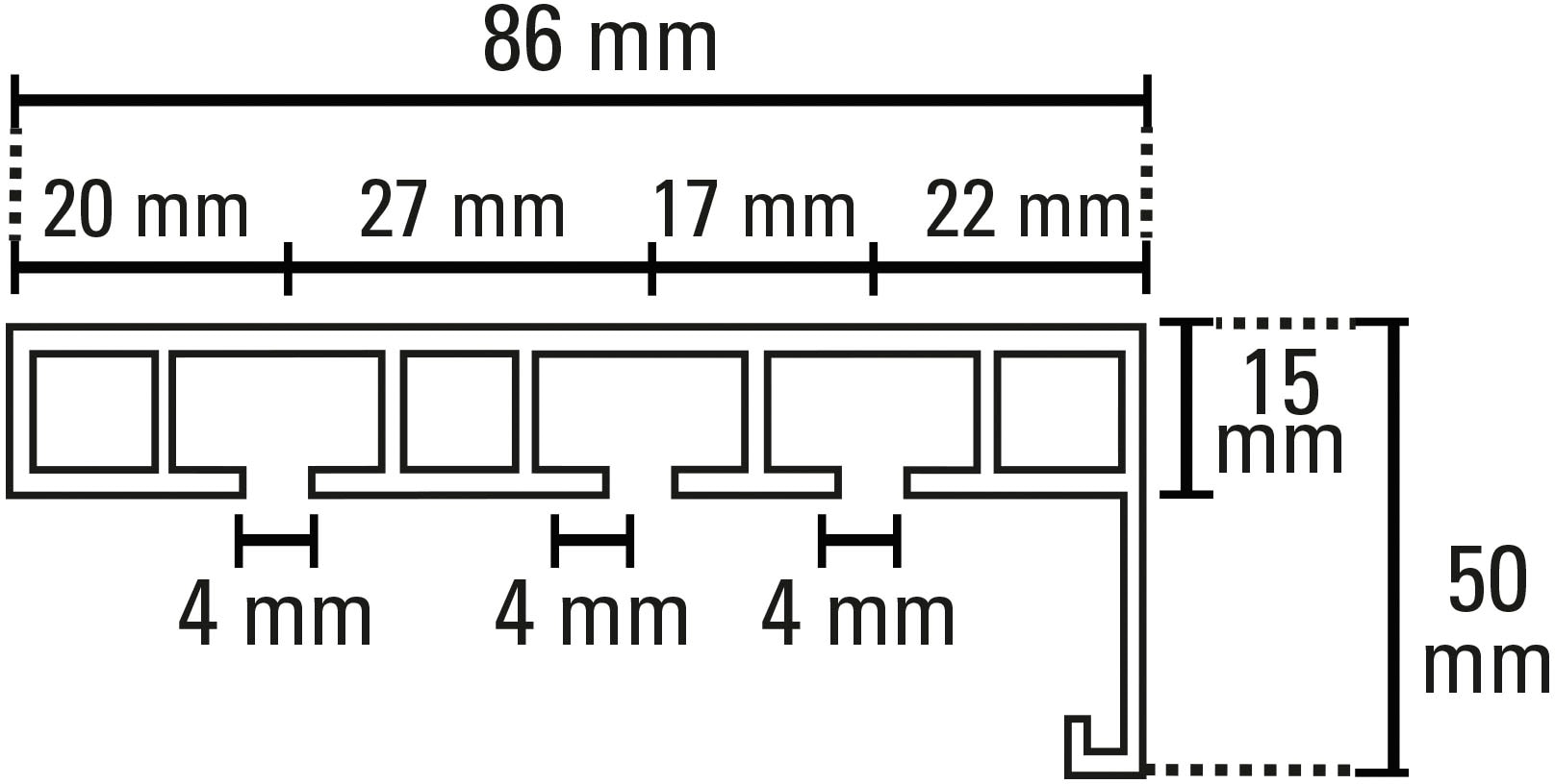 GARDINIA Vorhangschiene »mit Blende P2Ü« mit Bohren, Holz, mit angespritzter Kunststoffblende