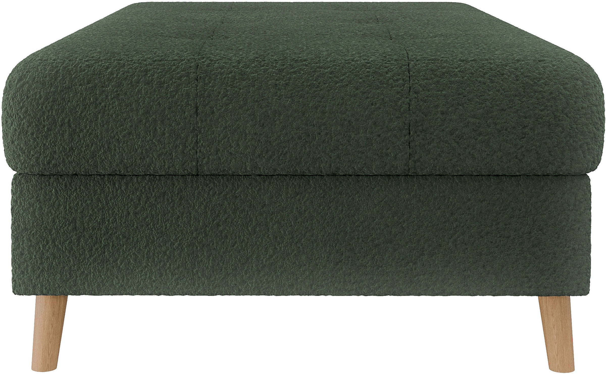 Home affaire Polsterhocker »CHARRE XXL, Steppung im Sitzbereich, Maße: B/T/H: 118/73/40 cm«, passend zur Serie CHARRE, auch in Cord und Bouclé