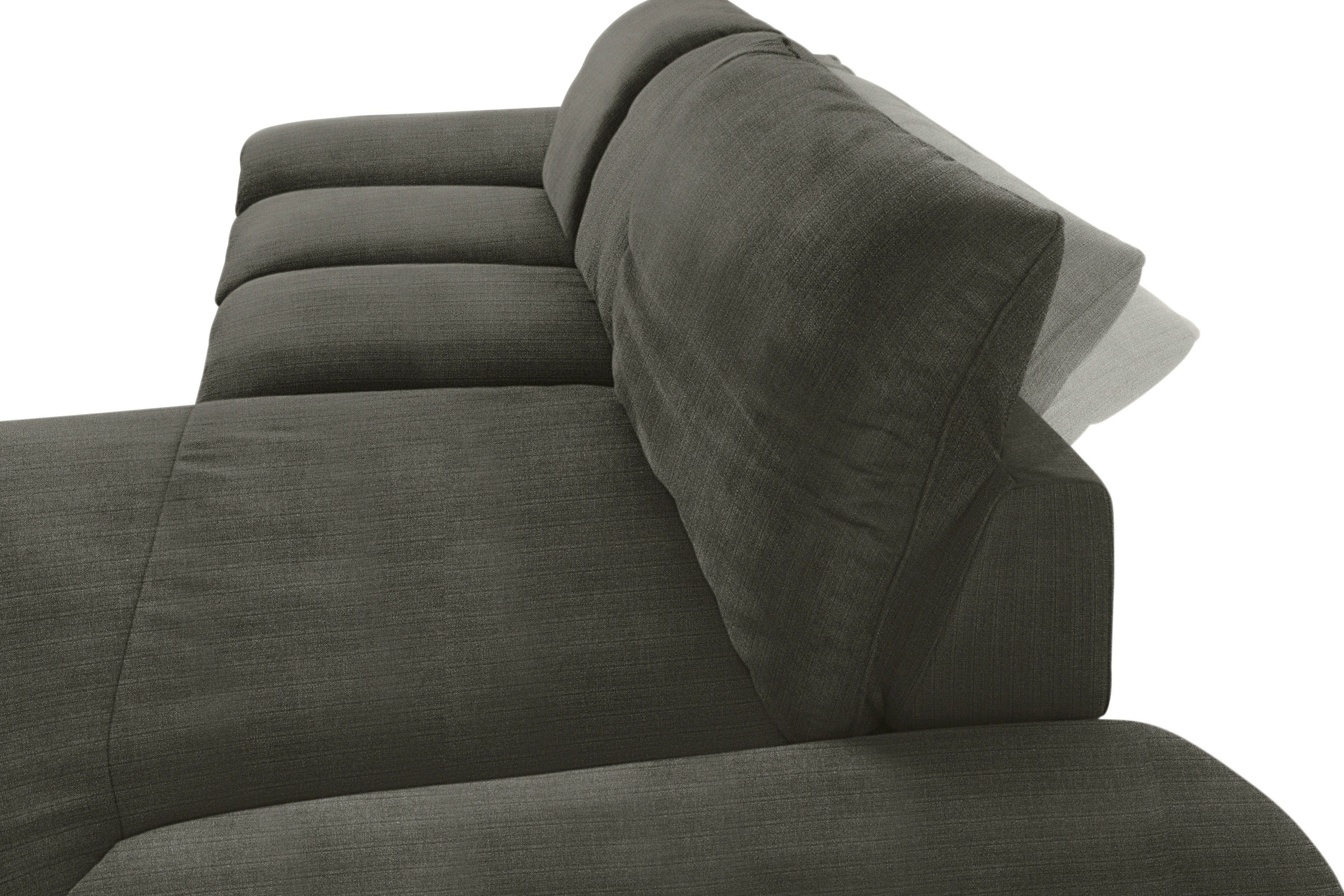W.SCHILLIG Ecksofa »enjoy&MORE, Designsofa, elegant und bequem, L-Form«, mit Sitztiefenverstellung, Füße silber matt, Breite 310 cm