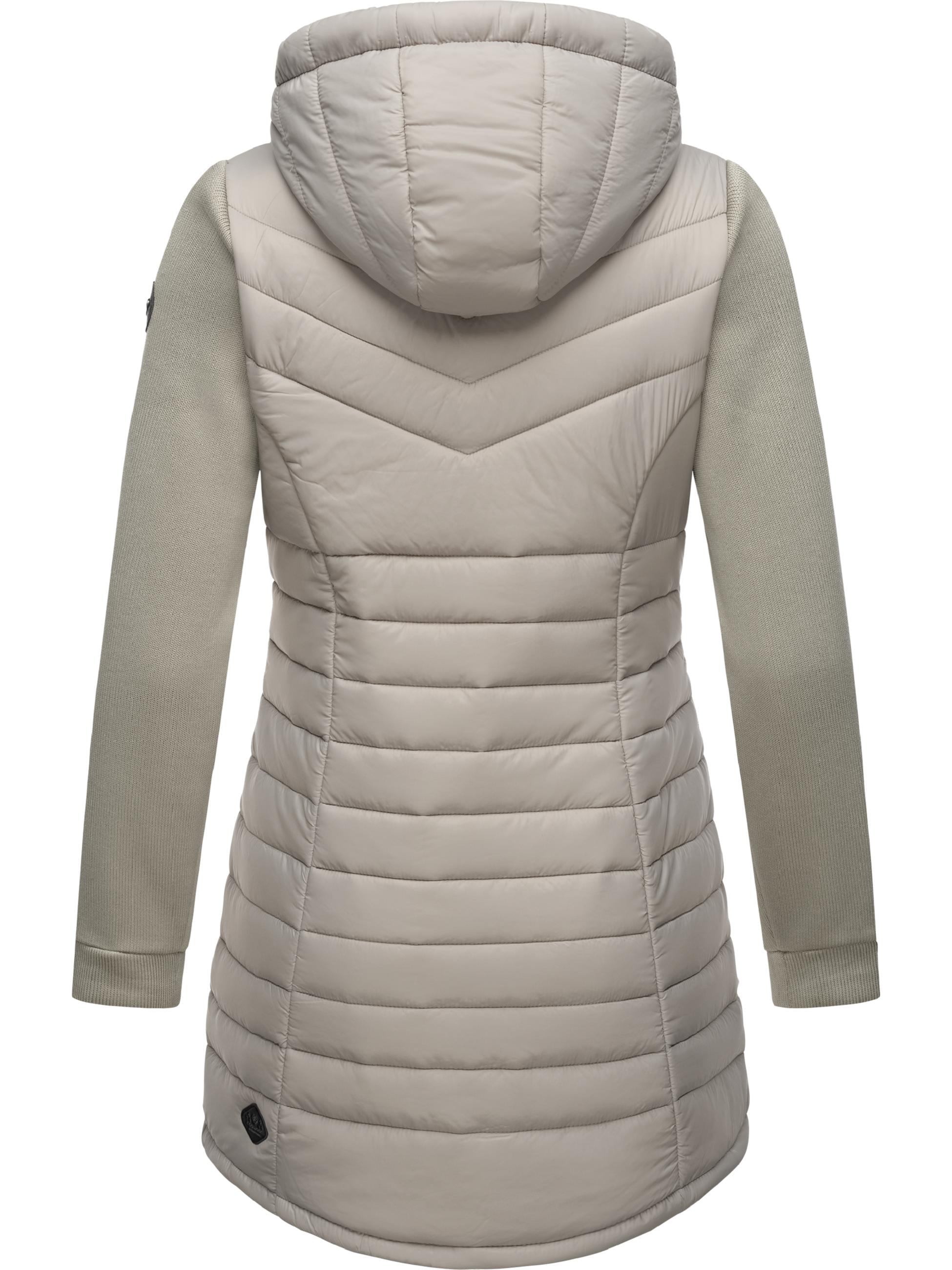 Ragwear Langjacke »Outdoorjacke Sandrra Long«, mit Kapuze, Steppjacke aus modernem Materialmix mit Kapuze