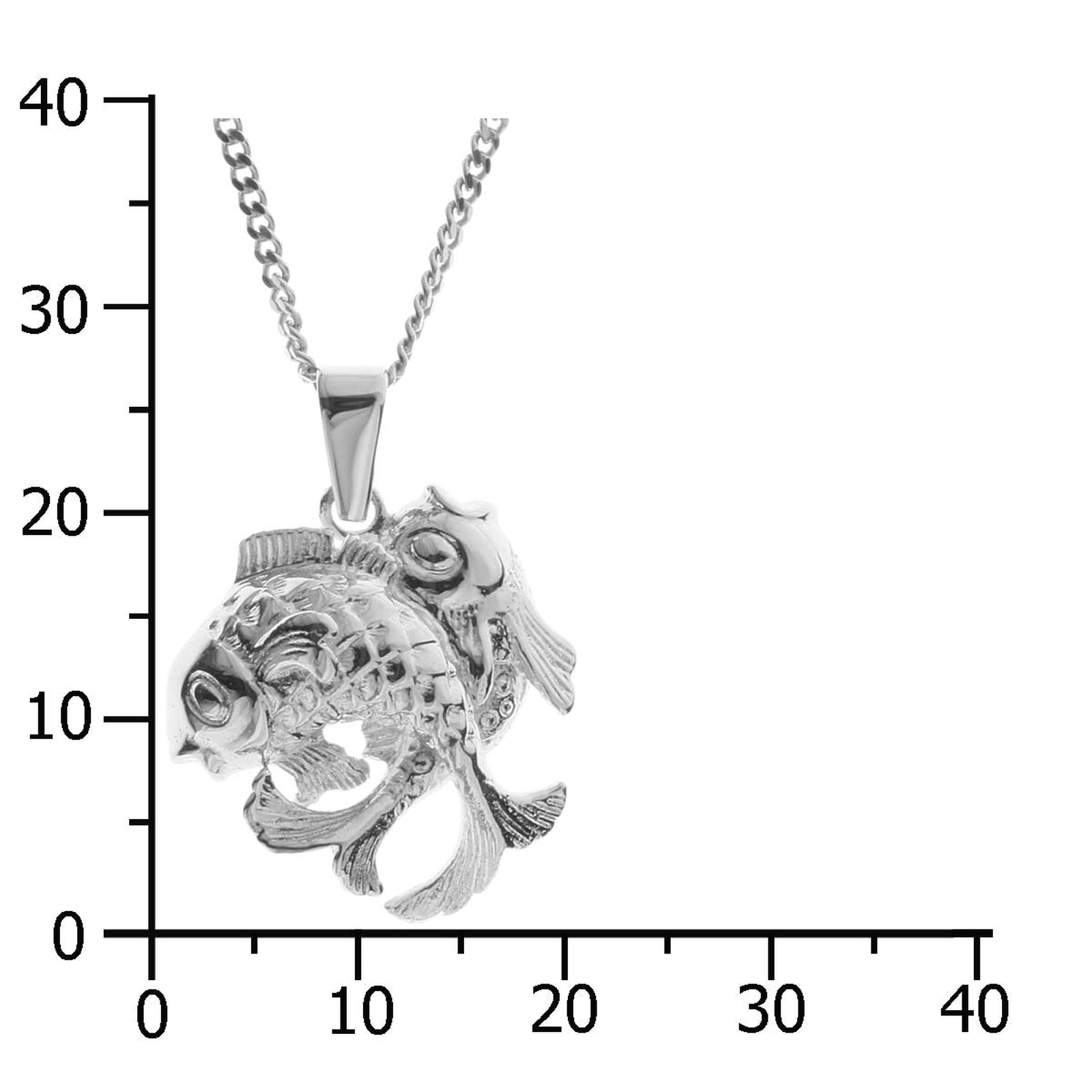 OSTSEE-SCHMUCK Kette mit Anhänger »Ostsee-Schmuck Kette mit Anhänger Tierkreiszeichen Fische«