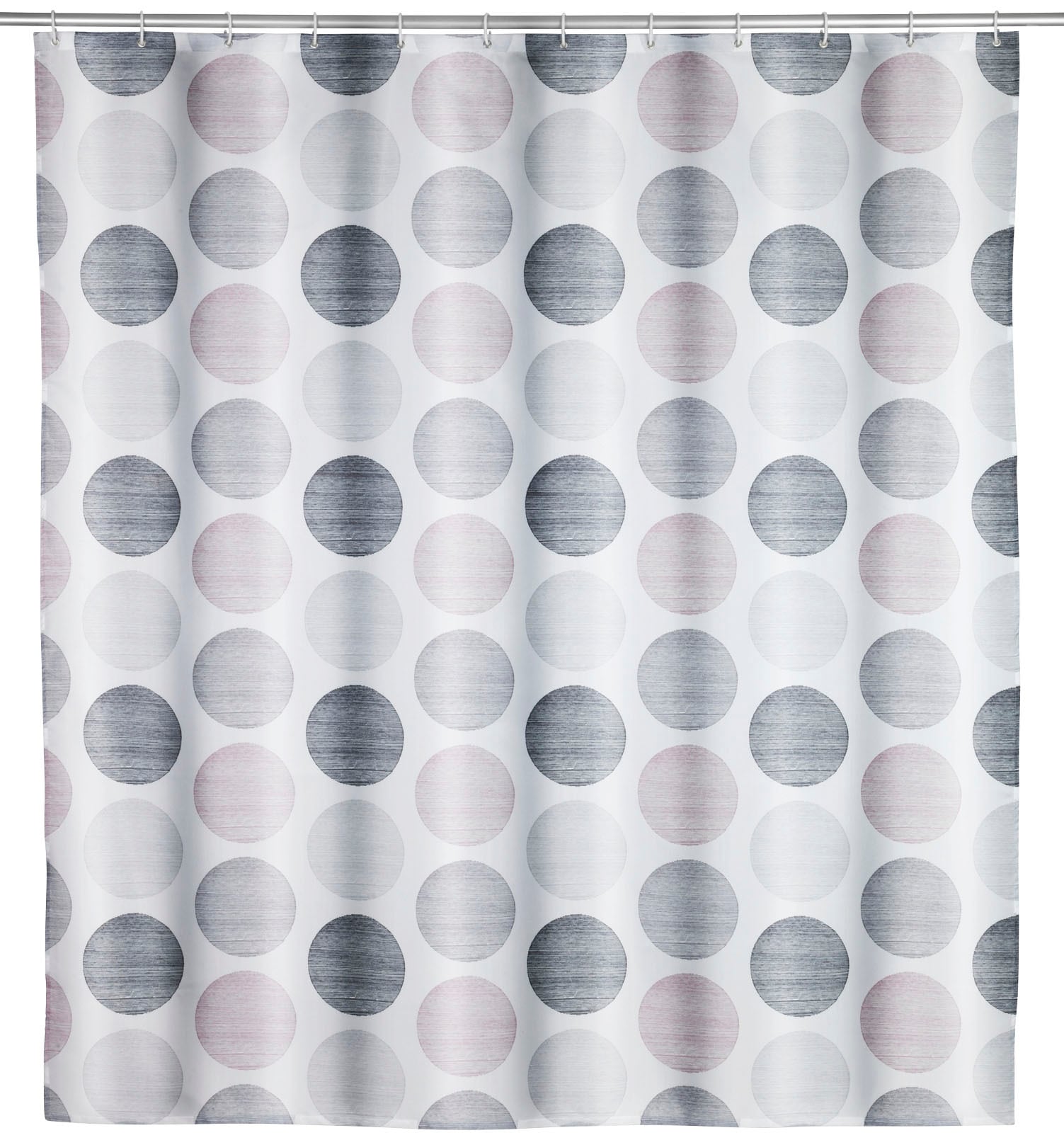 WENKO Duschvorhang "Pastell Dots" Breite 180 cm Höhe 200 cm