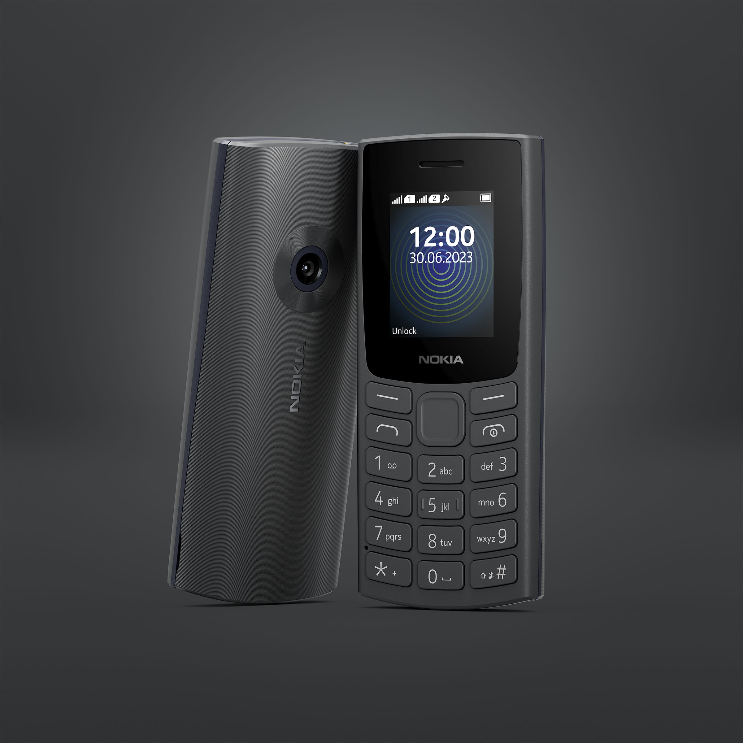 Nokia (2023)«, 2G Handy 4,5 cm/1,77 Garantie »110 Speicherplatz UNIVERSAL Zoll, 0,02 Jahre | ➥ Charcoal, 3 GB XXL