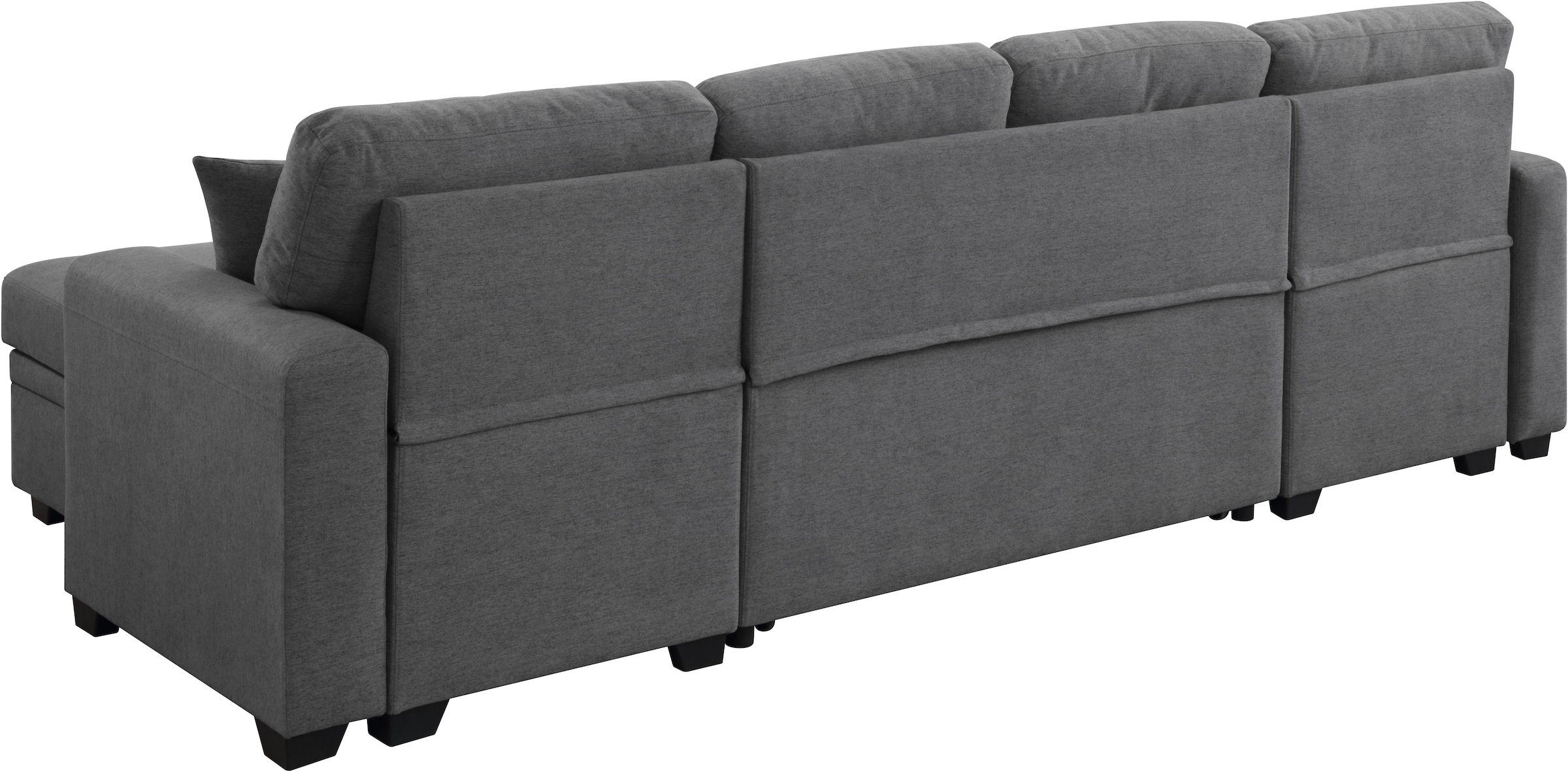 ATLANTIC home collection Wohnlandschaft »Gerrit U-Form«, Schlafsofa, mit 2 Bettkästen, Recamiere rechts oder links montierbar