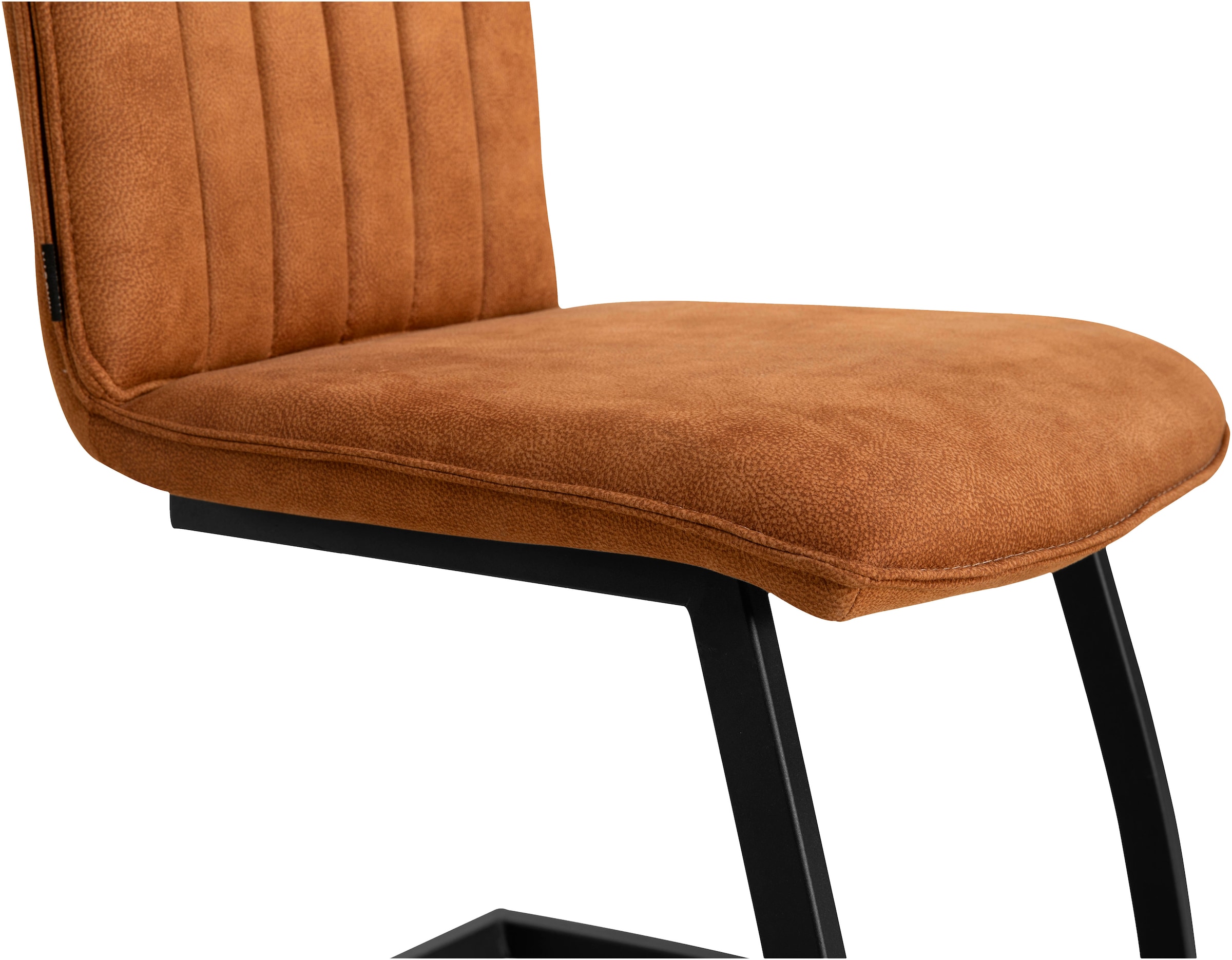 OMG Design Freischwinger »Amara«, (Set), 2 St., Stoff, Esszimmerstuhl, Küchenstuhl, pflegeleichter Bezug