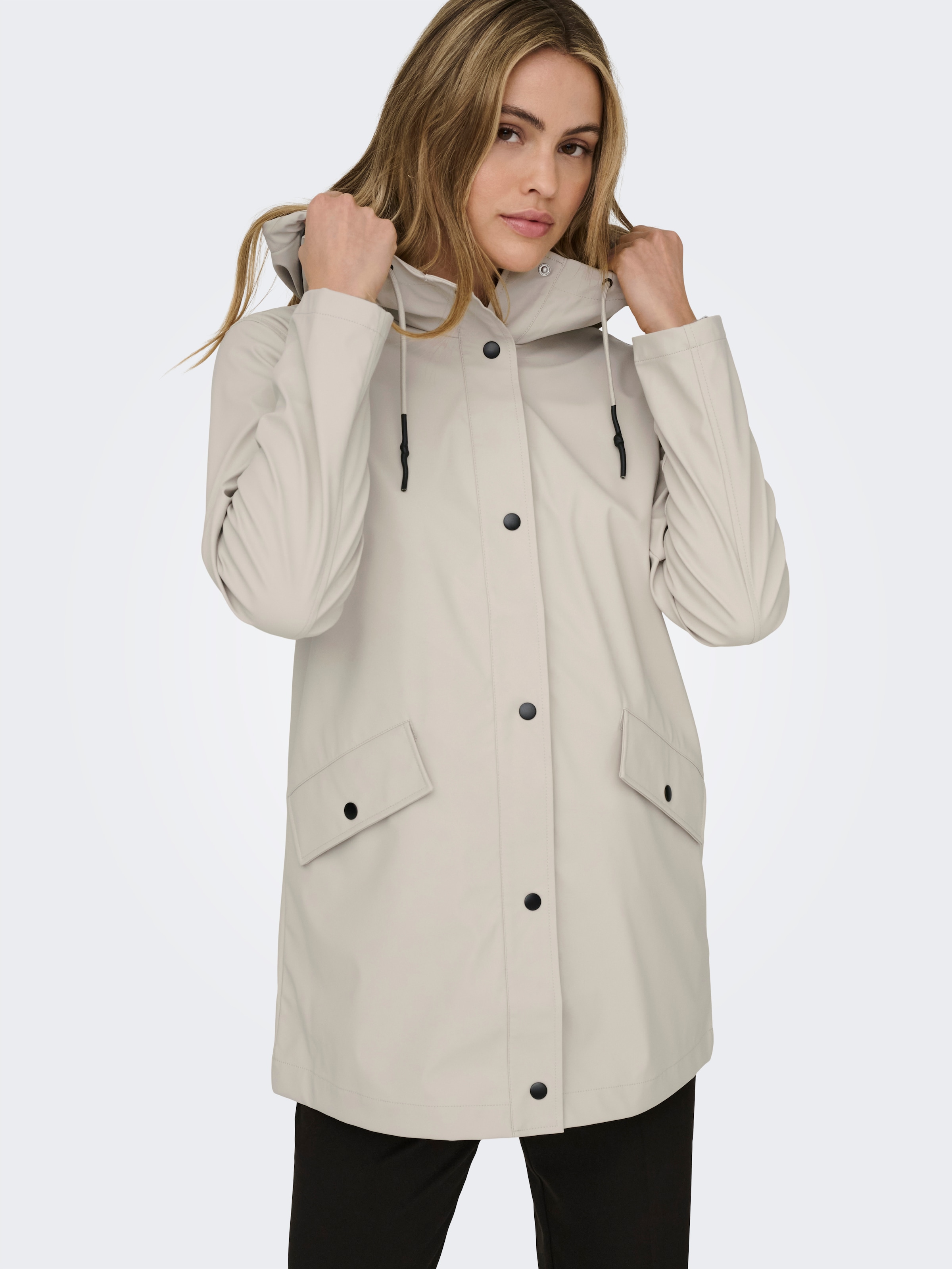 ONLY Kurzmantel »ONLELISA RAINCOAT OTW NOOS« beschichtete Qualität