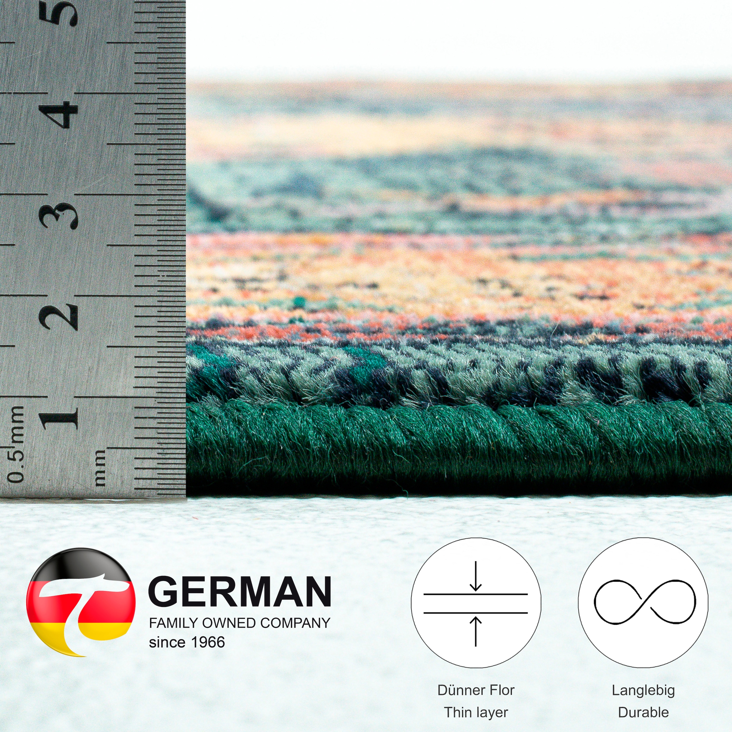 THEKO Teppich »Gabiro 13«, rund, 10 mm Höhe, gewebt, Orient-Optik, ideal im Wohnzimmer & Schlafzimmer