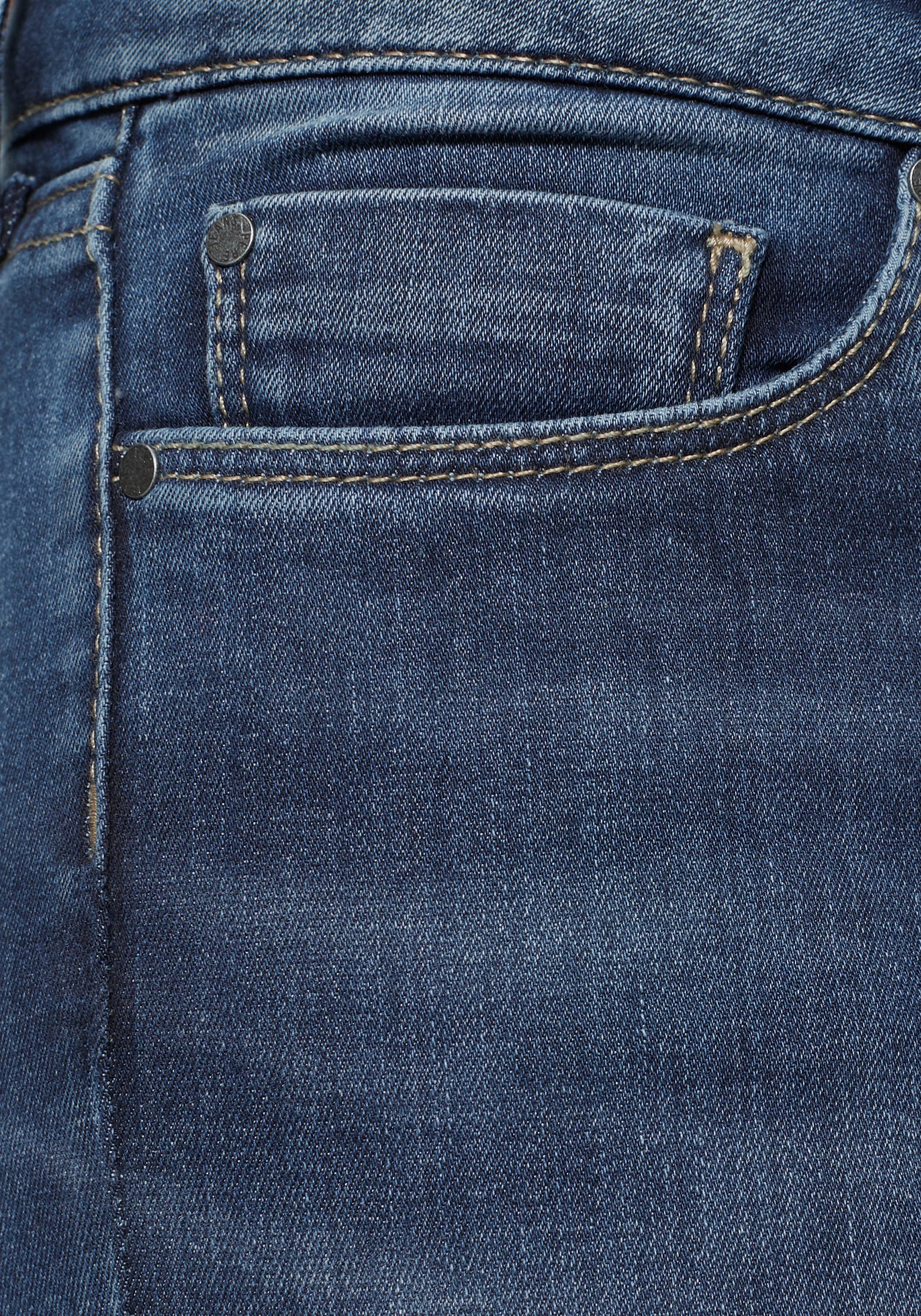 bei im »SOHO«, 1-Knopf mit Stretch-Anteil Skinny-fit-Jeans und 5-Pocket-Stil ♕ Bund Pepe Jeans