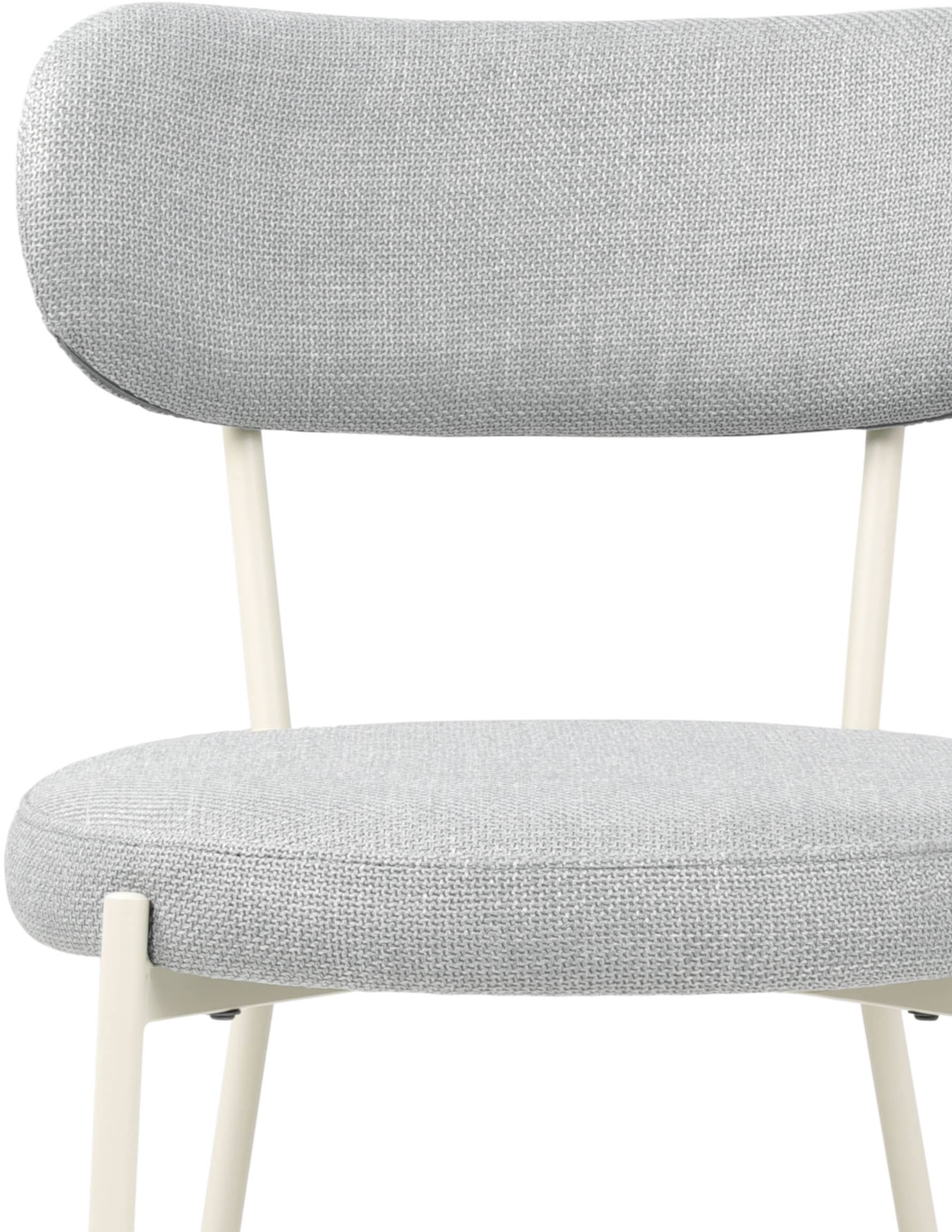TOM TAILOR HOME 4-Fußstuhl »SOFT PAD CHAIR«, (Set), 2 St., Webstoff, Esszimmerstuhl, 4-Fußgestell, mit Rückenausschnitt