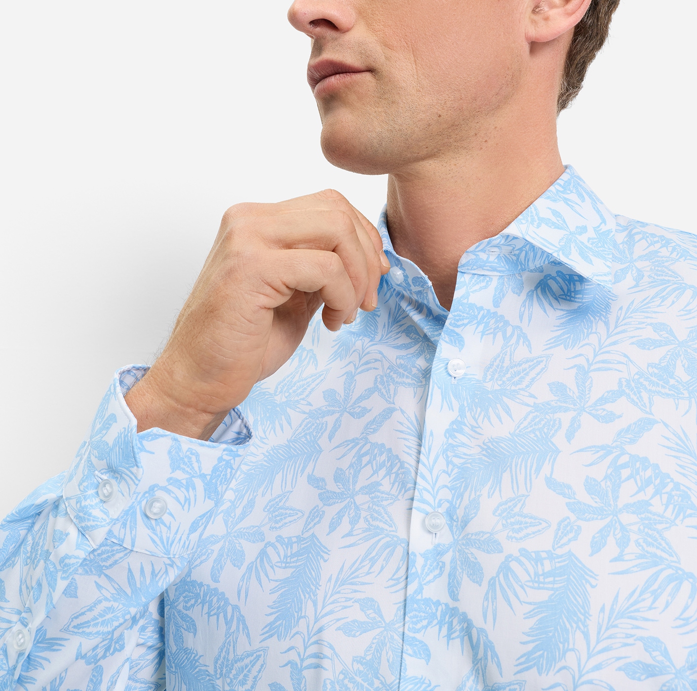 OLYMP Langarmhemd »No 6 six« super slim, Kentkragen, Businesshemd