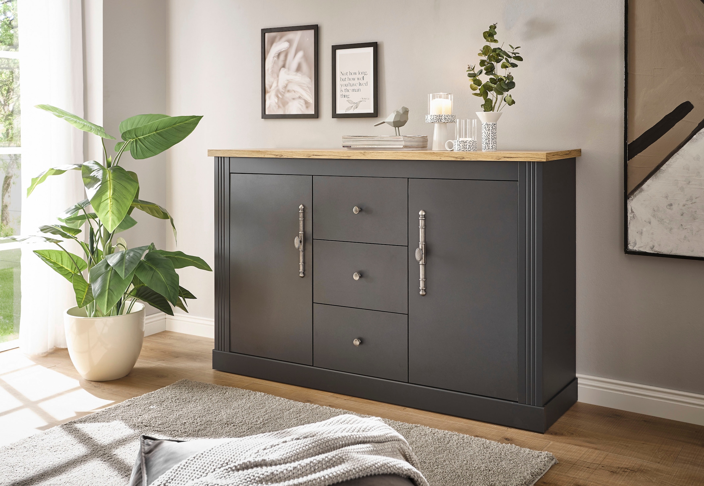 Home affaire Sideboard »WESTMINSTER TOPSELLER!«, (Breite ca. 146 cm), im romantischen Landhausstil